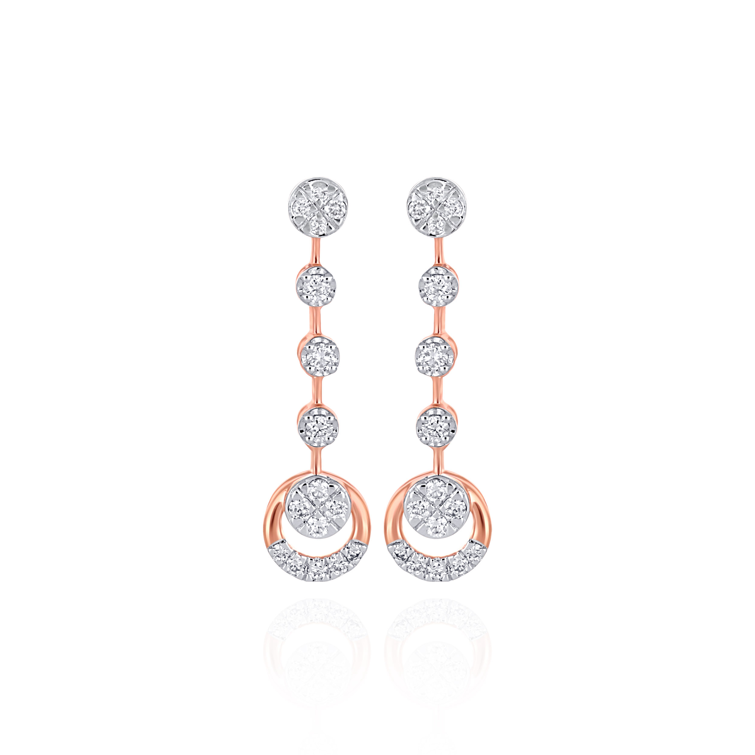 Lustrous Glint Diamond Earrings - Senco Gold and Diamonds