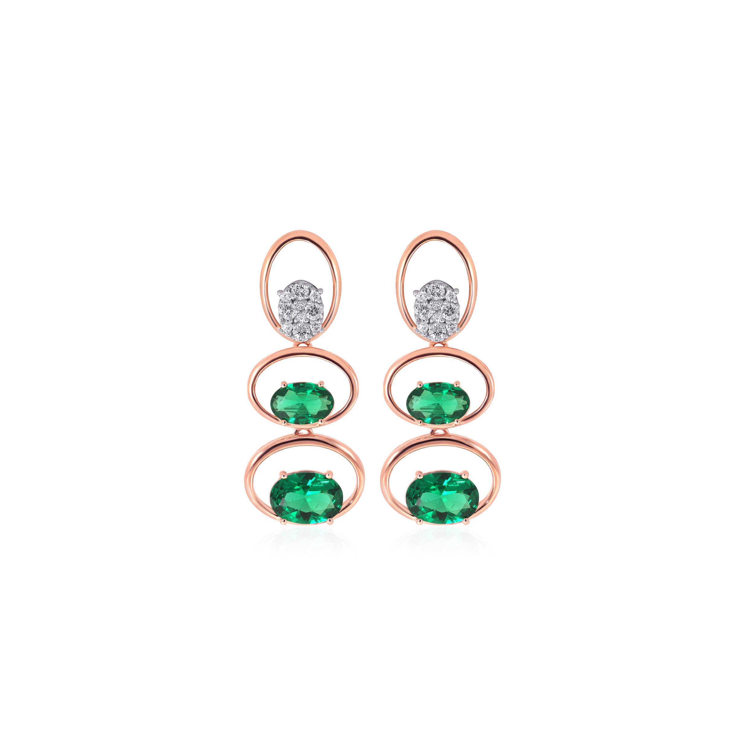 Lovable Diva Diamond Drop Earrings - Senco Gold and Diamonds