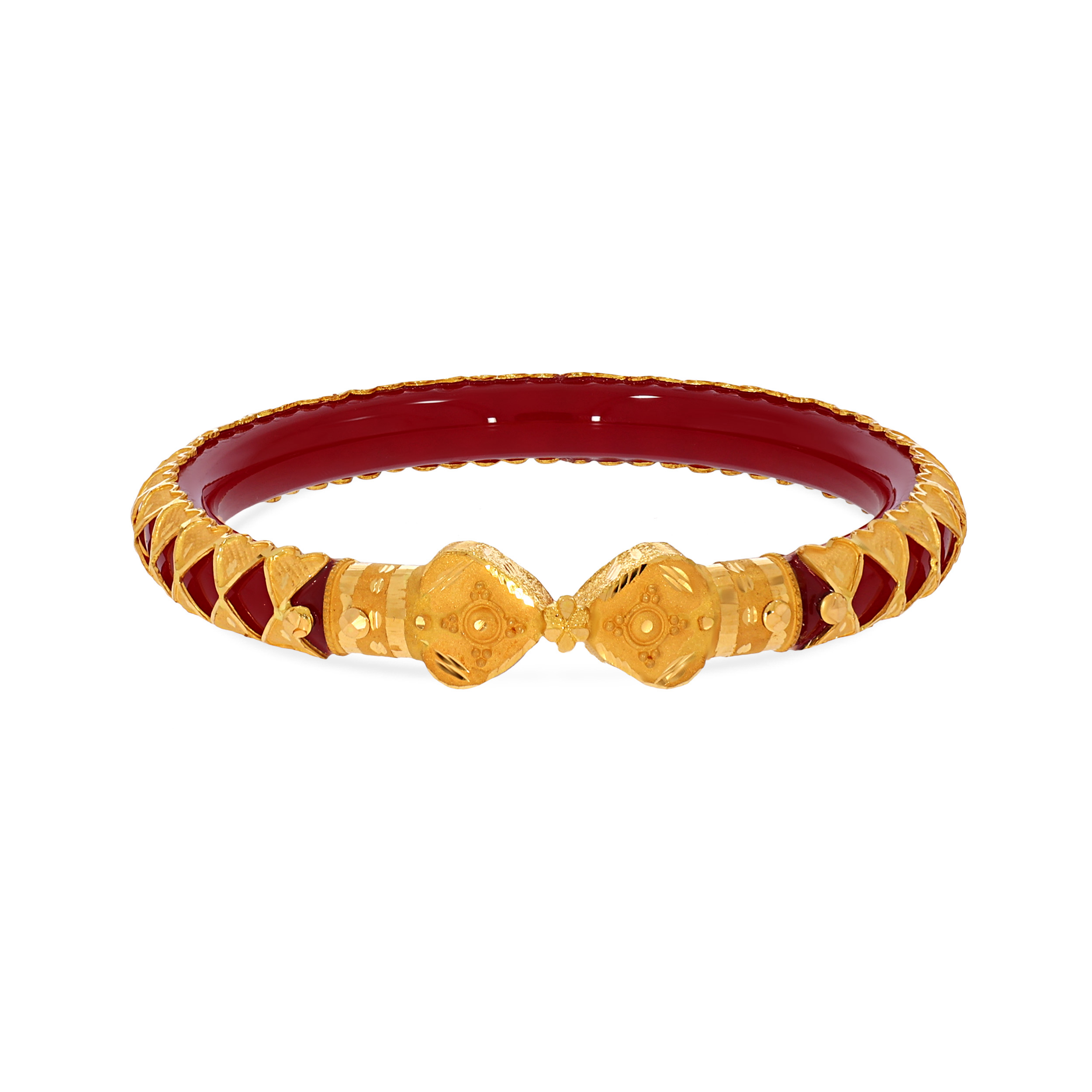 Artistry Heritage Gold Pola Bangle - Senco Gold and Diamonds
