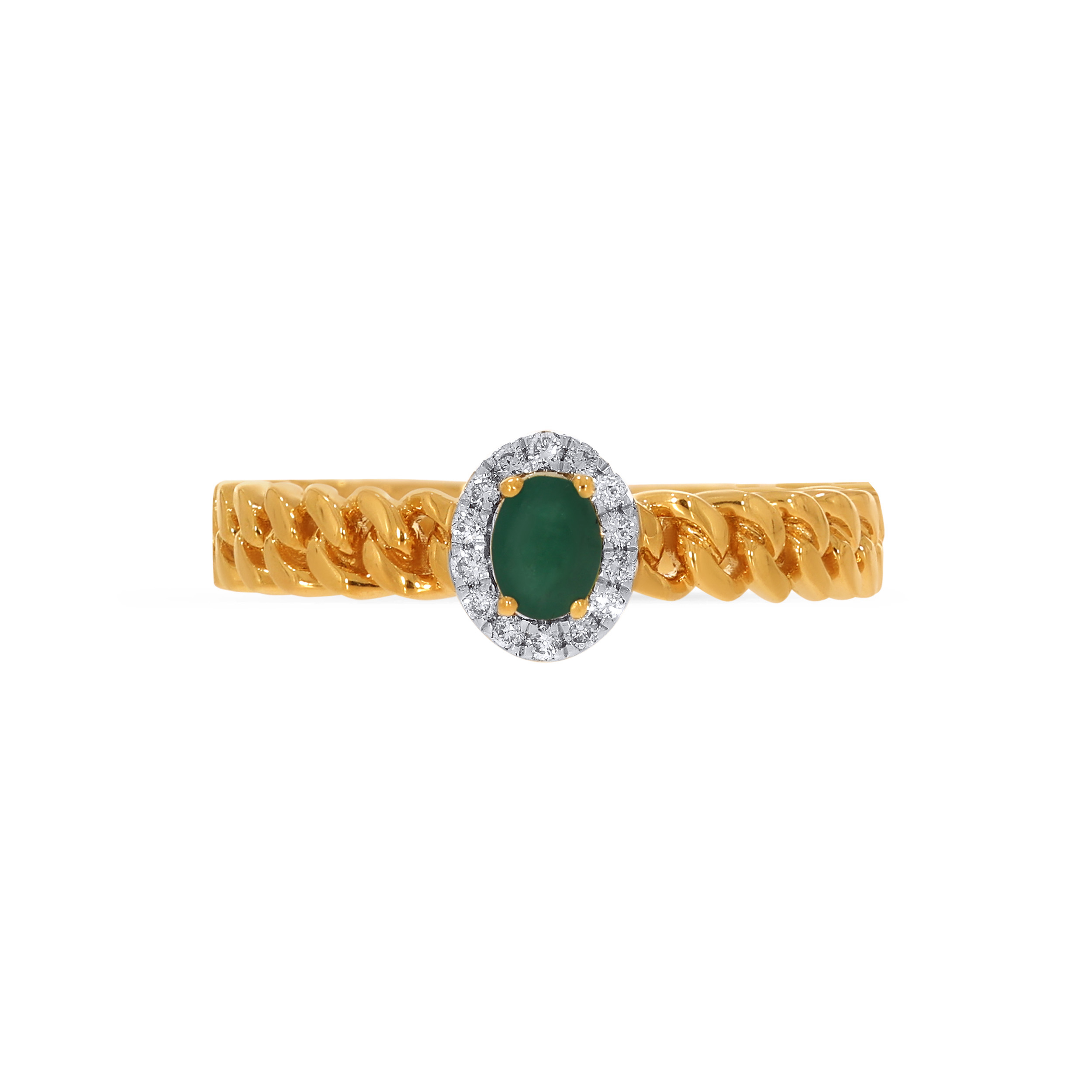 18K Yellow Gold Diamond Ring-DLR-D000772733 - Senco Gold and Diamonds