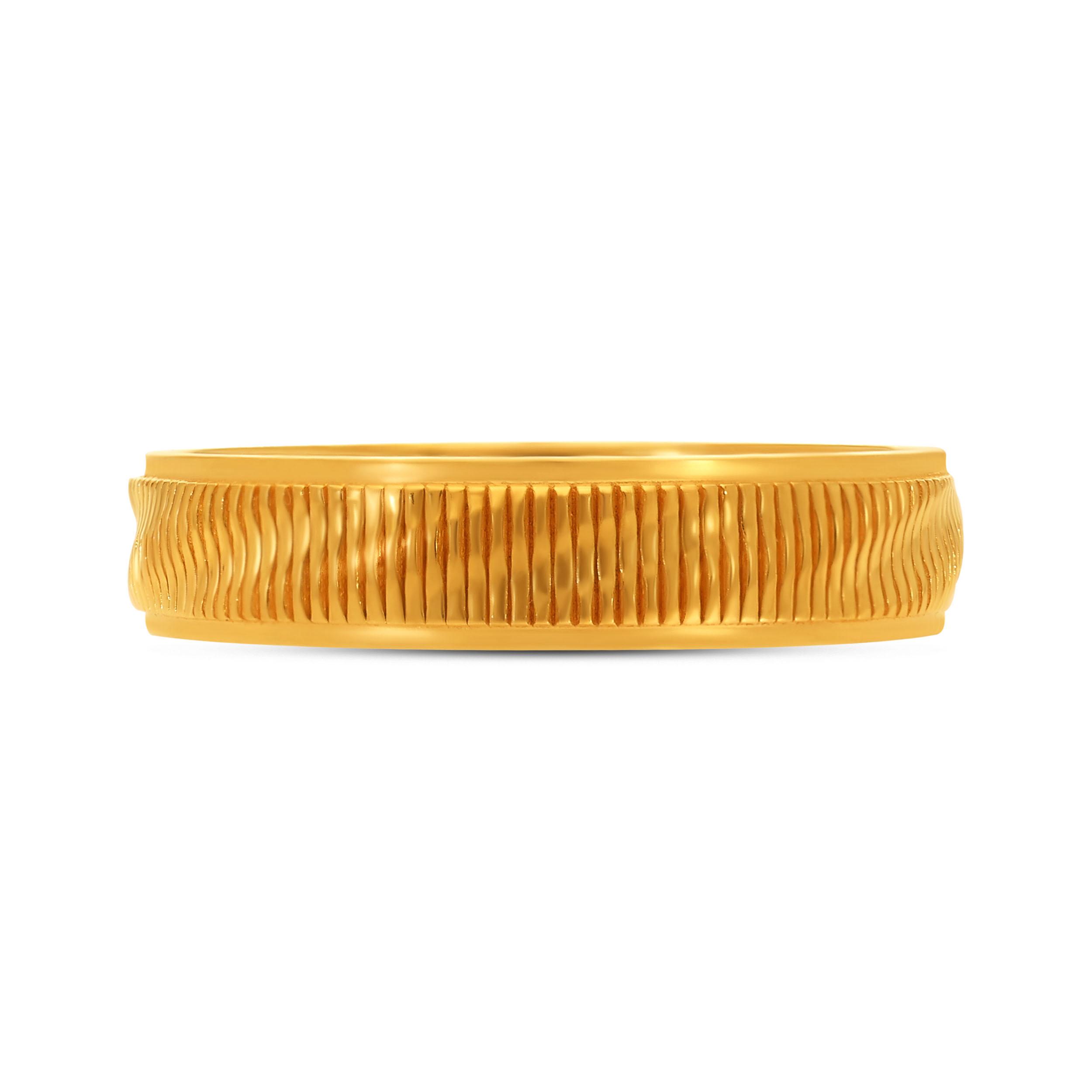 Groove Commander Men's Gold Band - Senco Gold and Diamonds