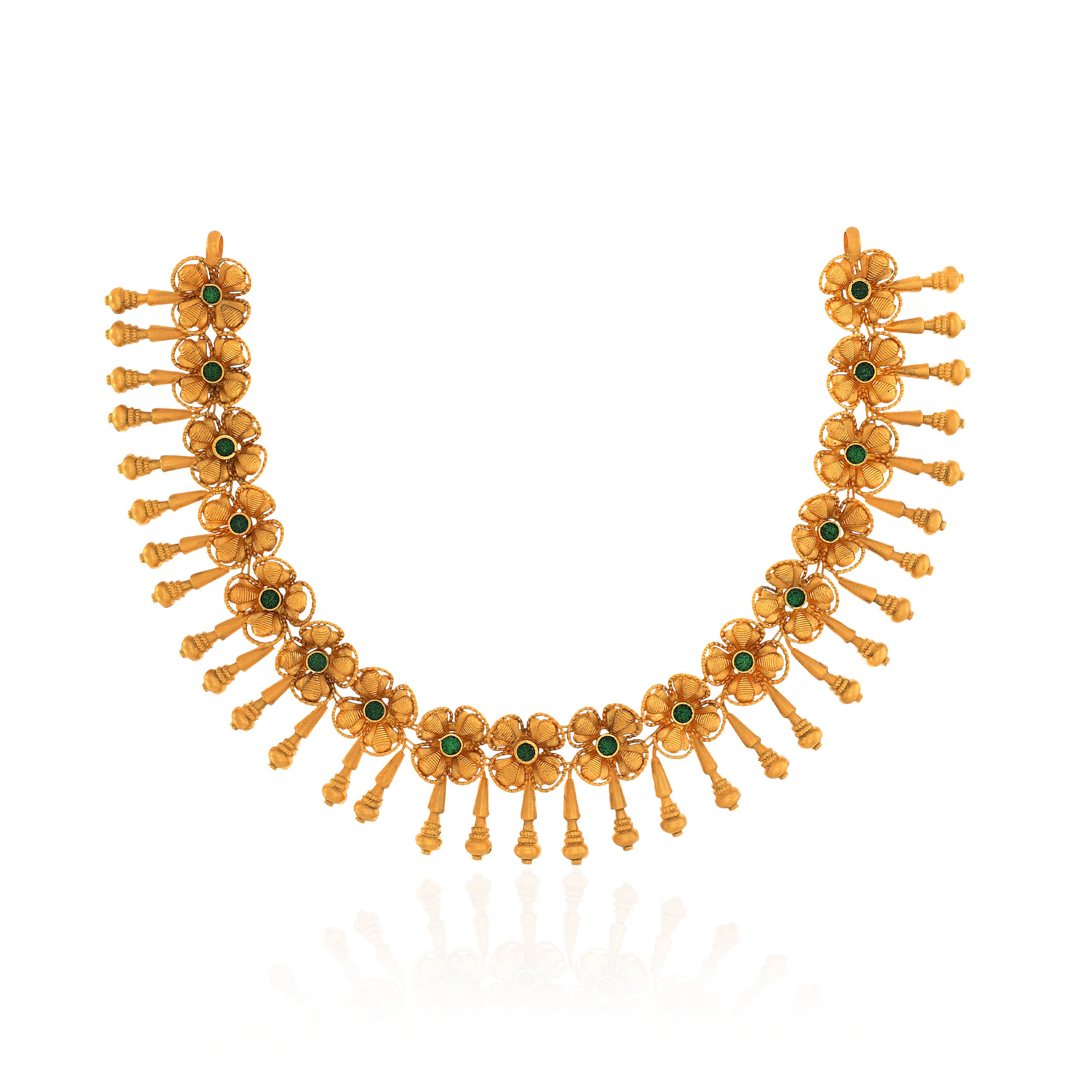 22K Yellow Gold Antique Necklace-GN-D000779662 - Senco Gold and Diamonds