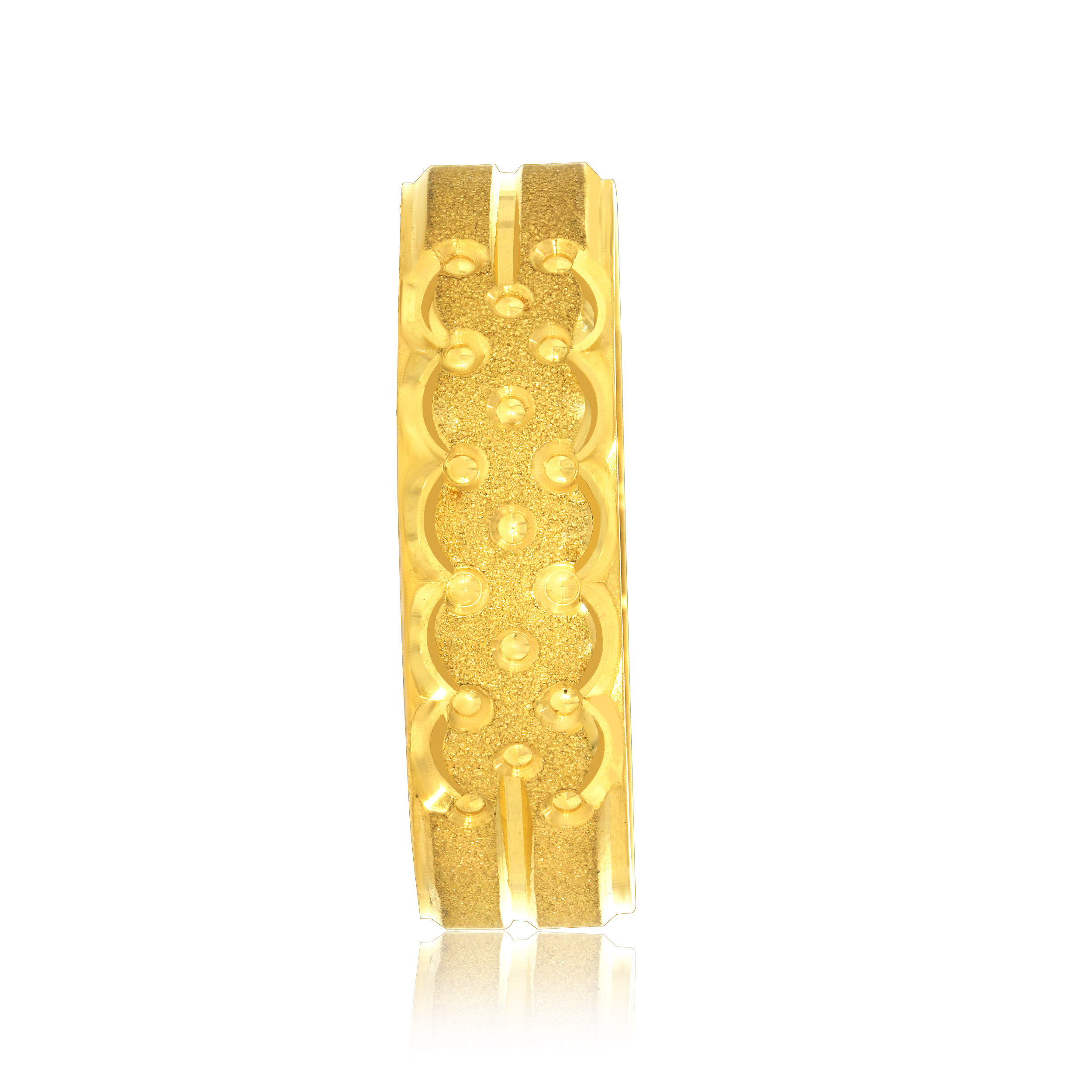 Universe Deco Men's Gold Band Ring - Senco Gold and Diamonds