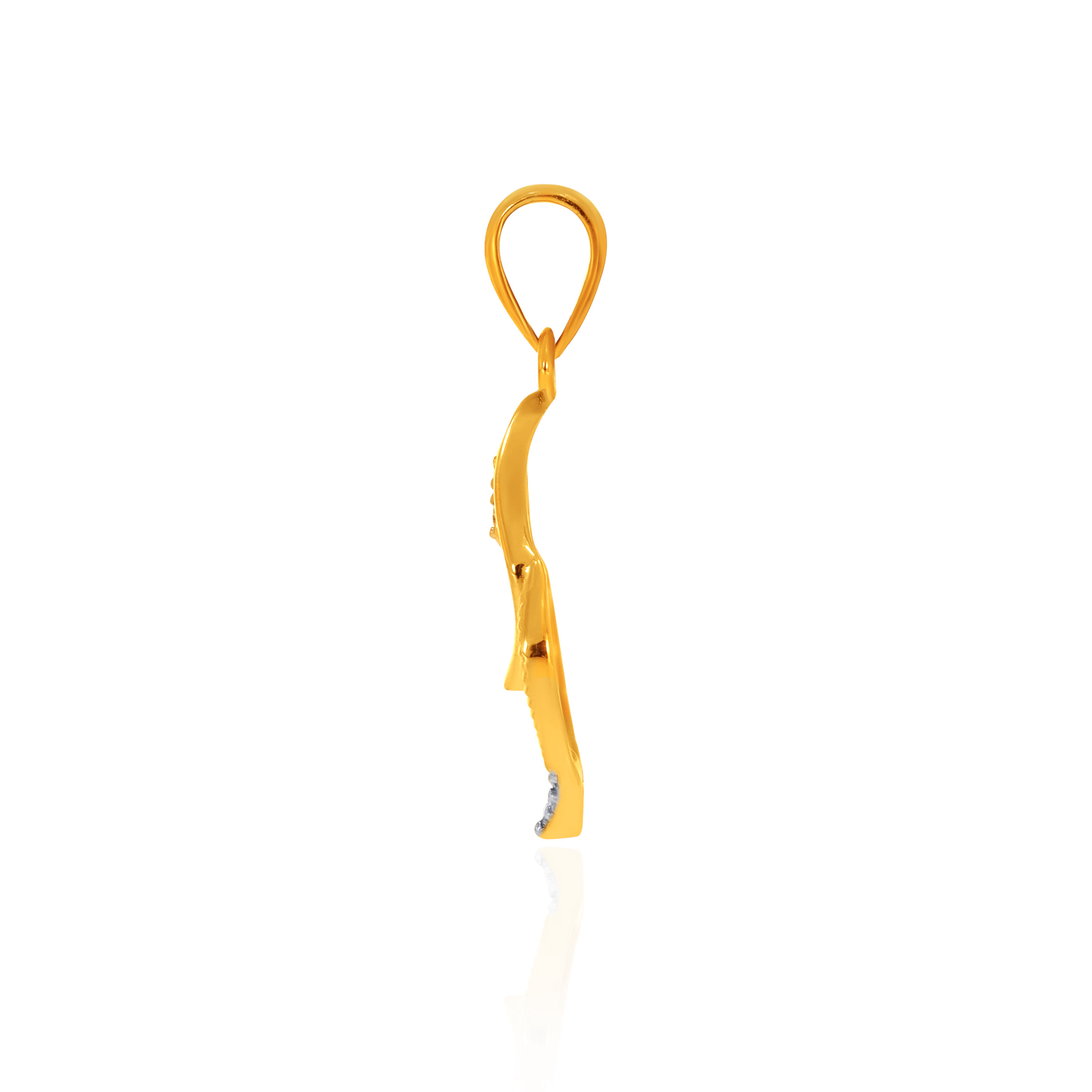 Sparkle Outline Diamond Pendant - Senco Gold and Diamonds