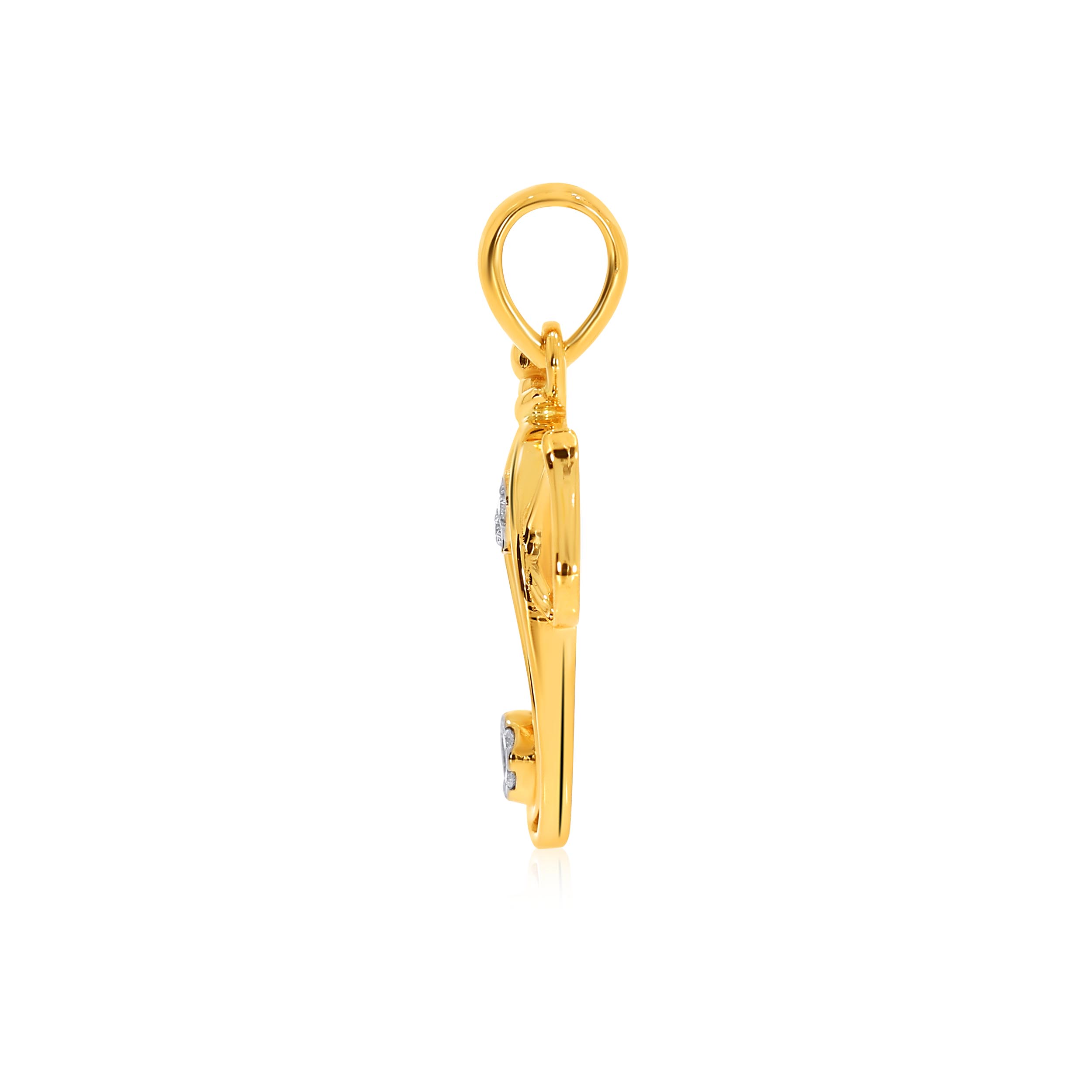 Enchanting Gajanan Diamond Pendant - Senco Gold and Diamonds