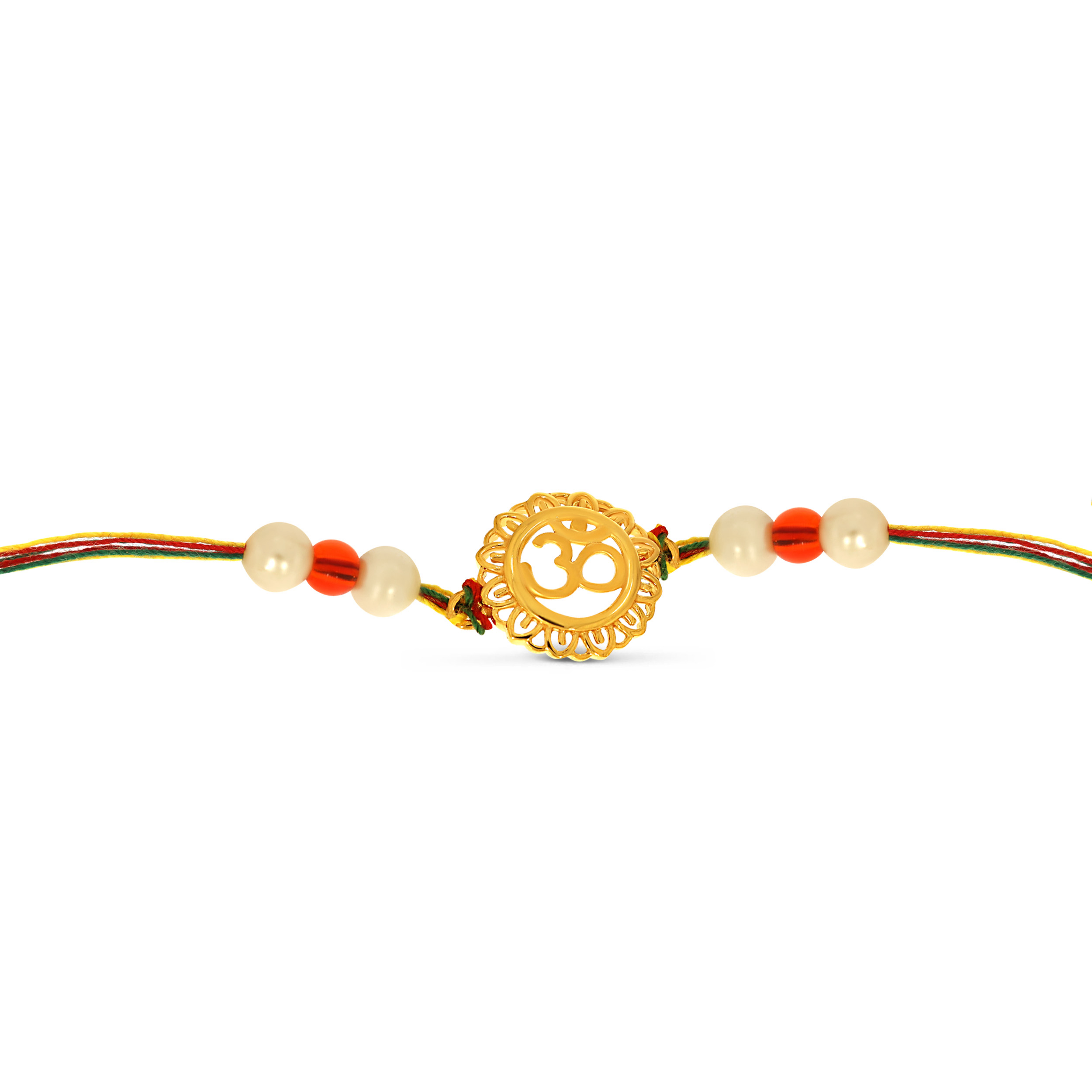Traditional Vibes Om Gold Rakhi - Senco Gold and Diamonds