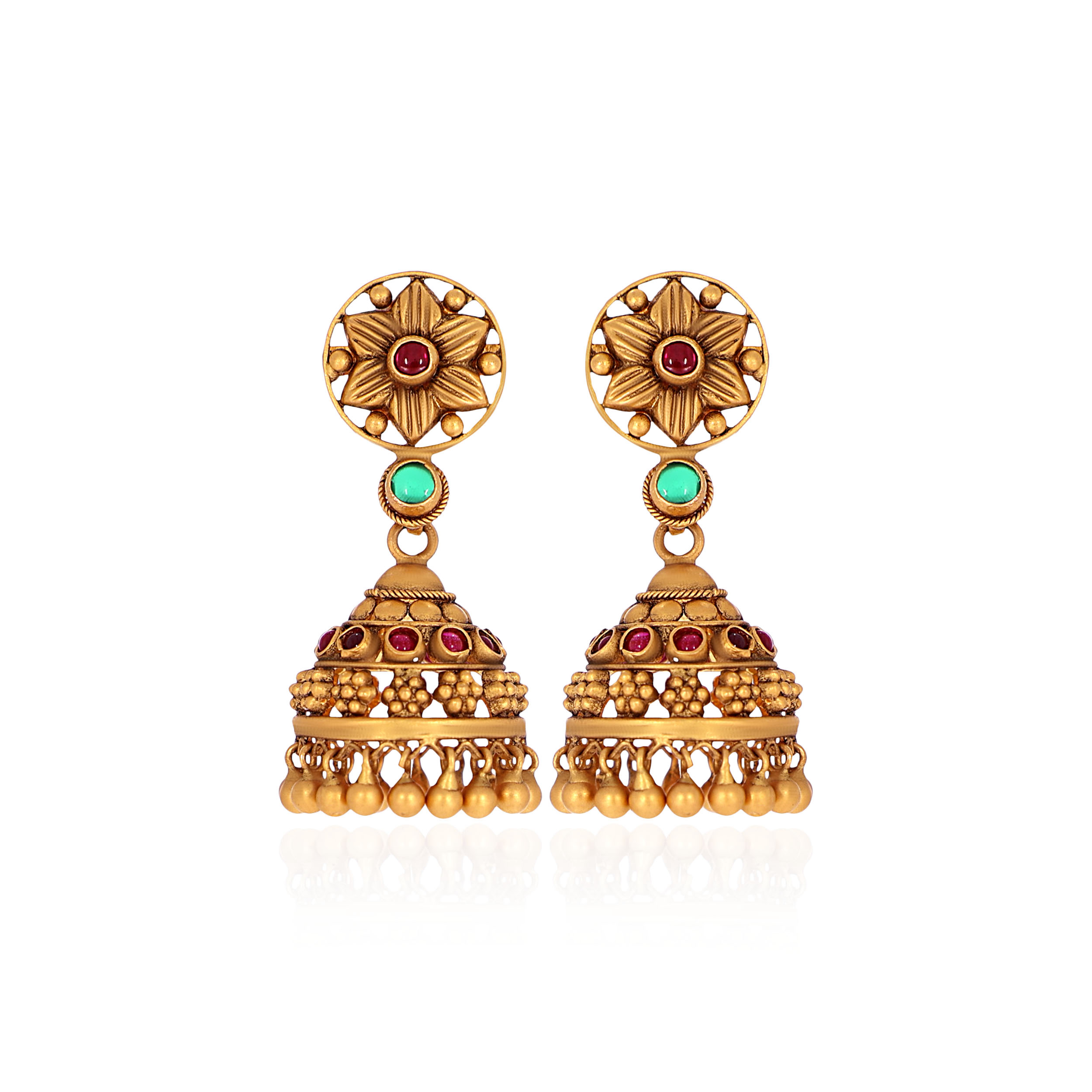 22K Yellow Gold Earrings-GPGN-D000782894 - Senco Gold and Diamonds
