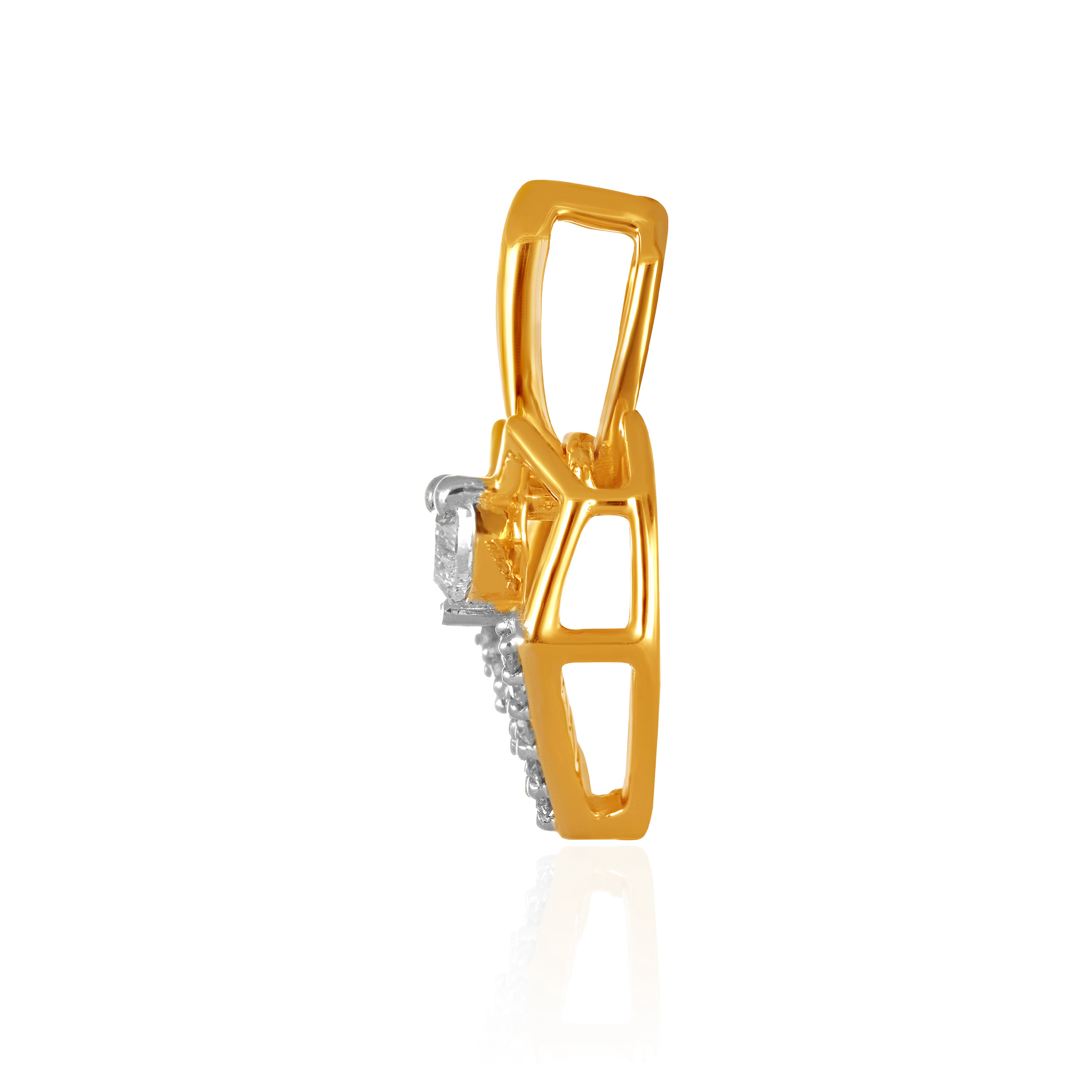 Celestial Geometry Heart Diamond Pendant - Senco Gold and Diamonds