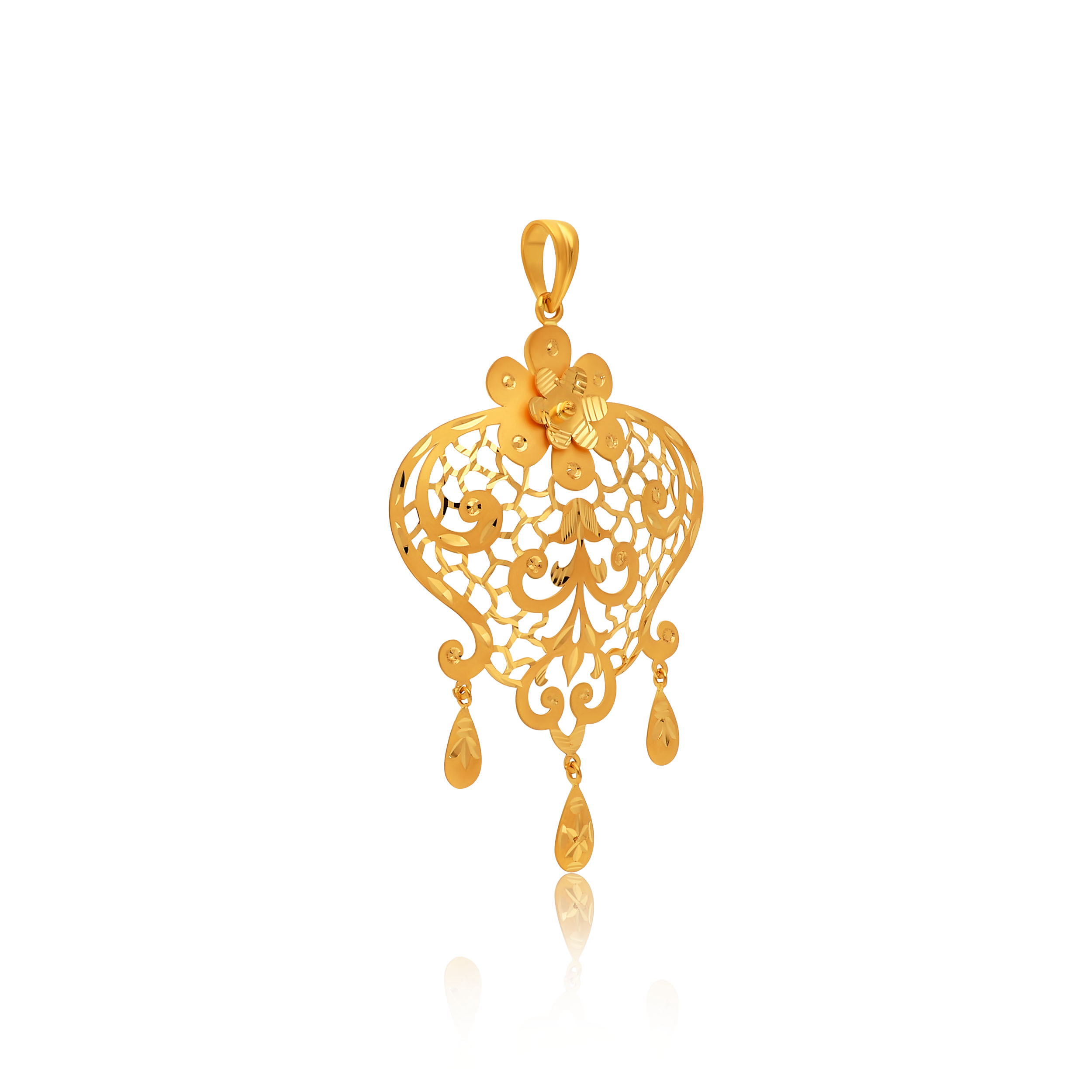 Artisan Heart Gold Pendant - Senco Gold and Diamonds