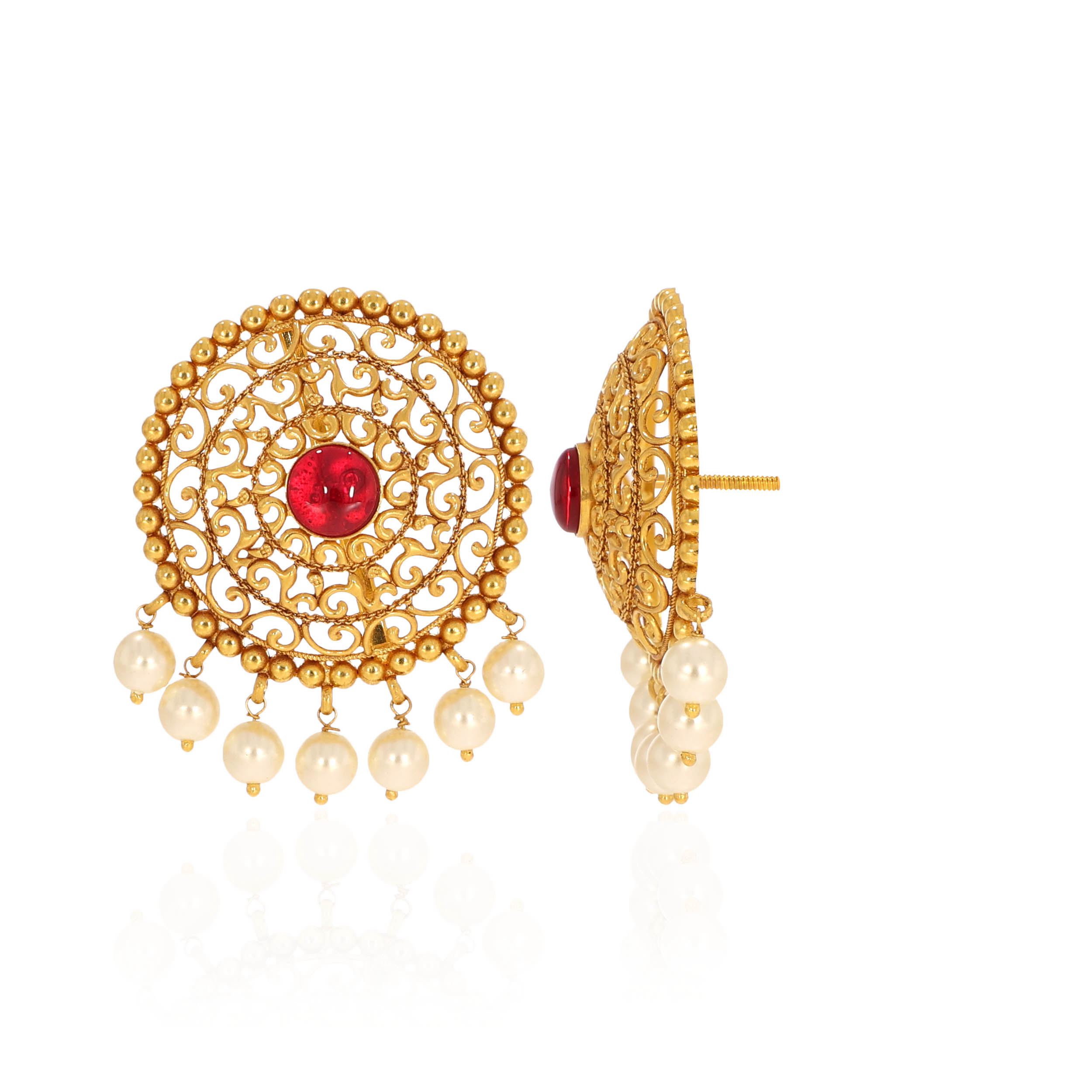 Embellished Elegance Gold Earrings - Senco Gold and Diamonds