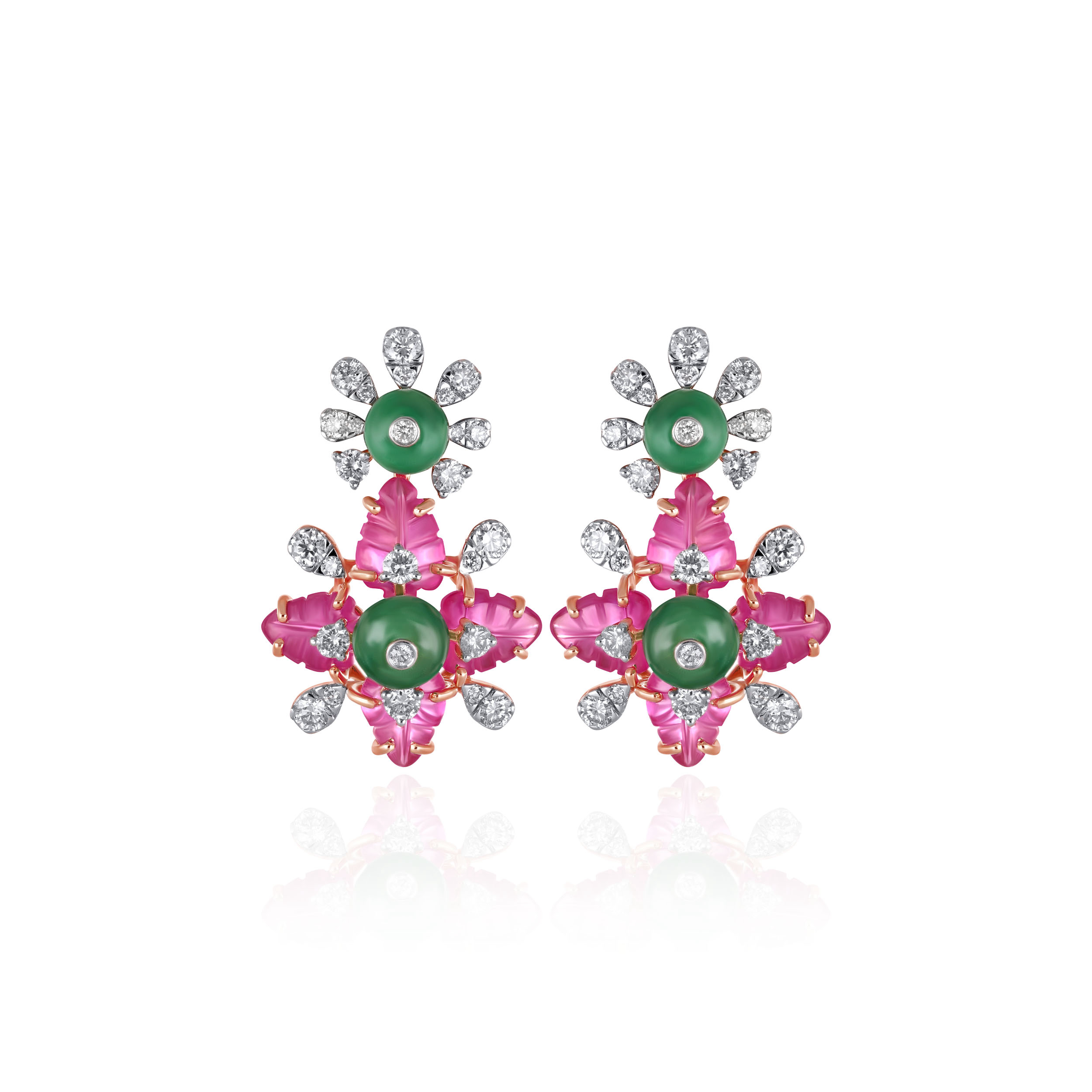 Aurelian Flora Diamond Earrings - Senco Gold and Diamonds
