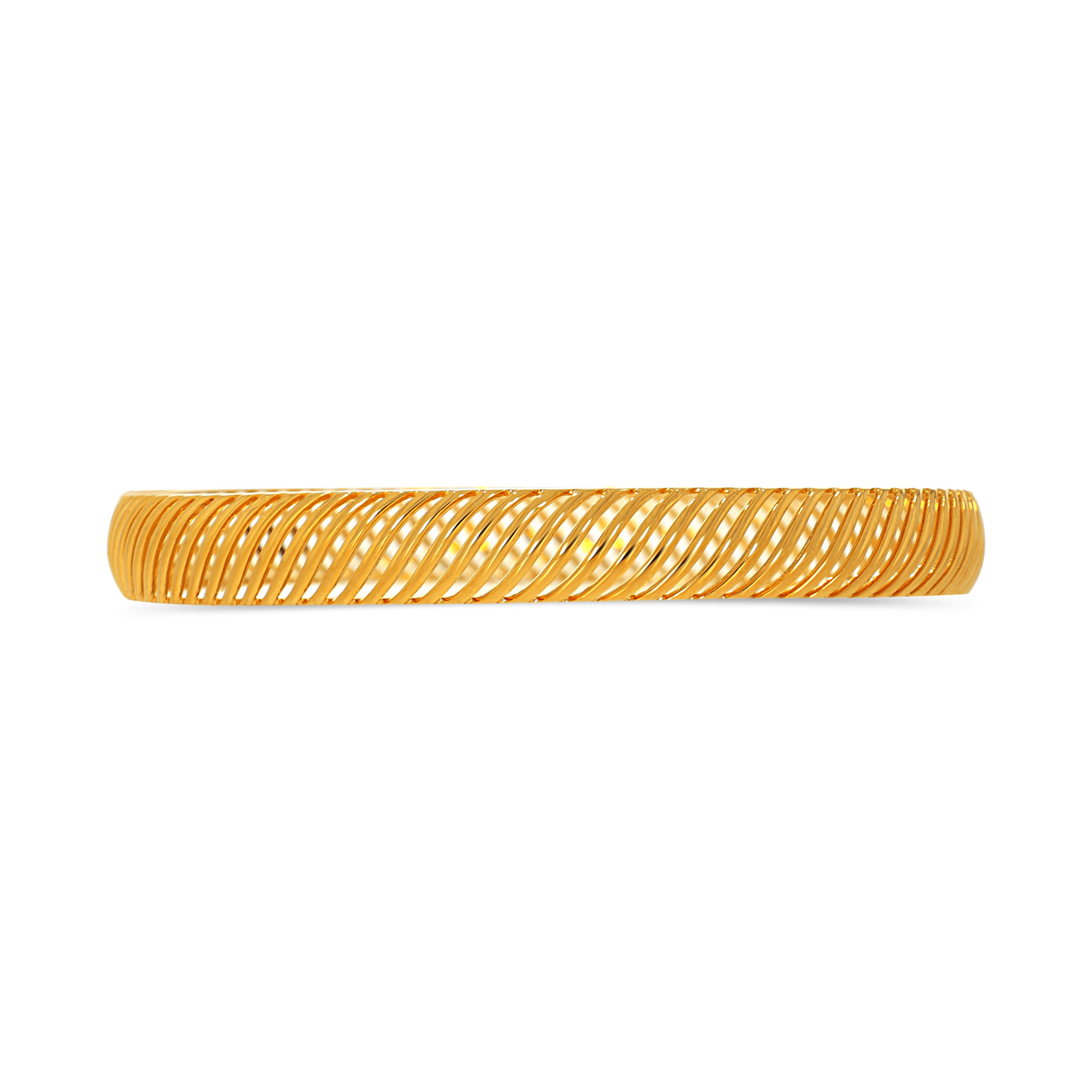 Slender Lines Gold Bangle - Senco Gold and Diamonds