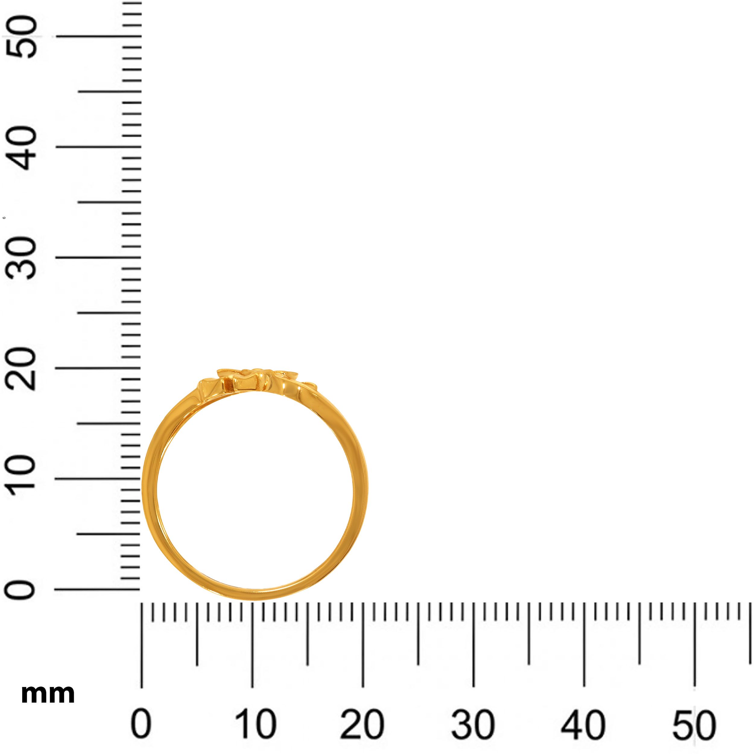 Floral Whirl Gold Ring image