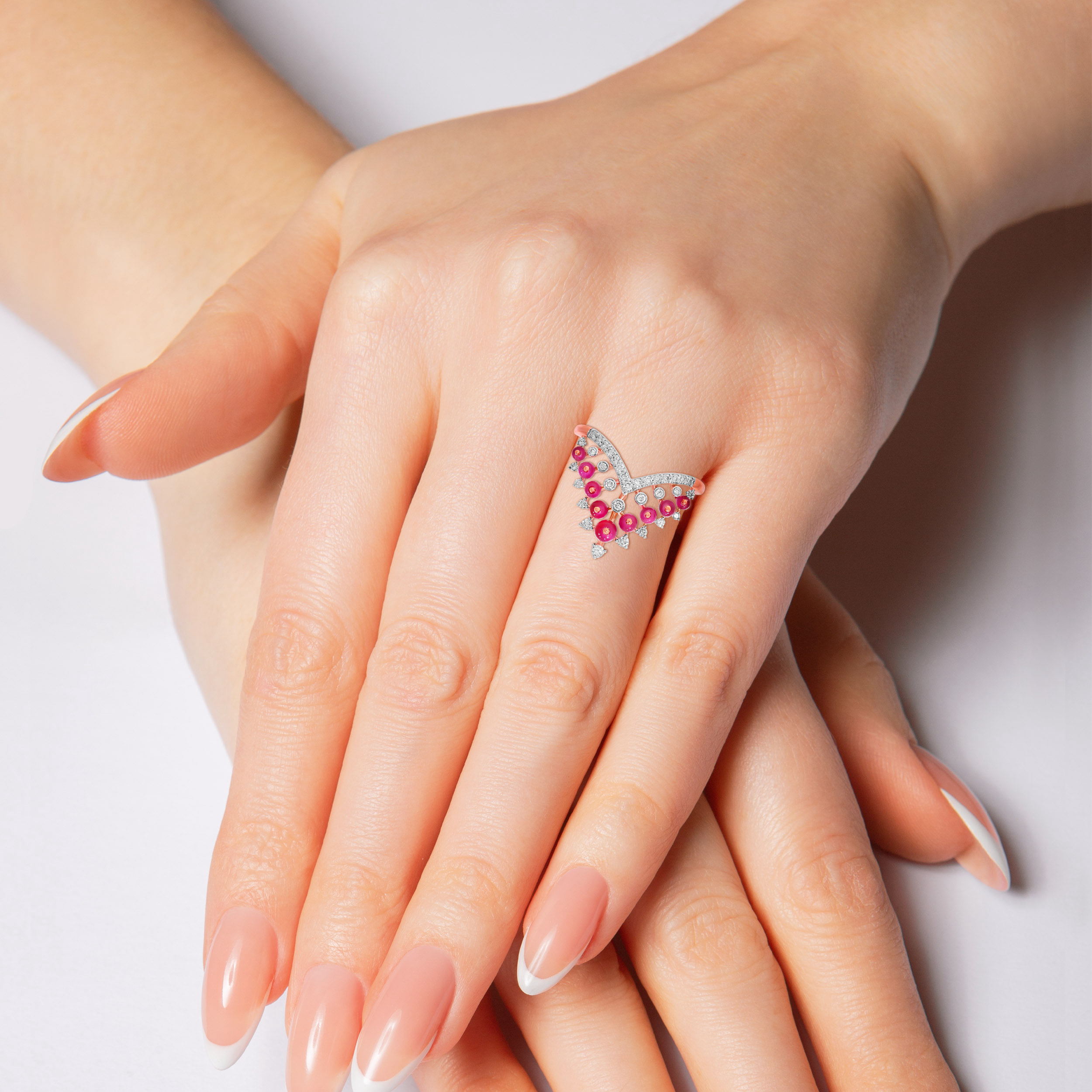 Blossoming Heart Diamond Ring - Senco Gold and Diamonds