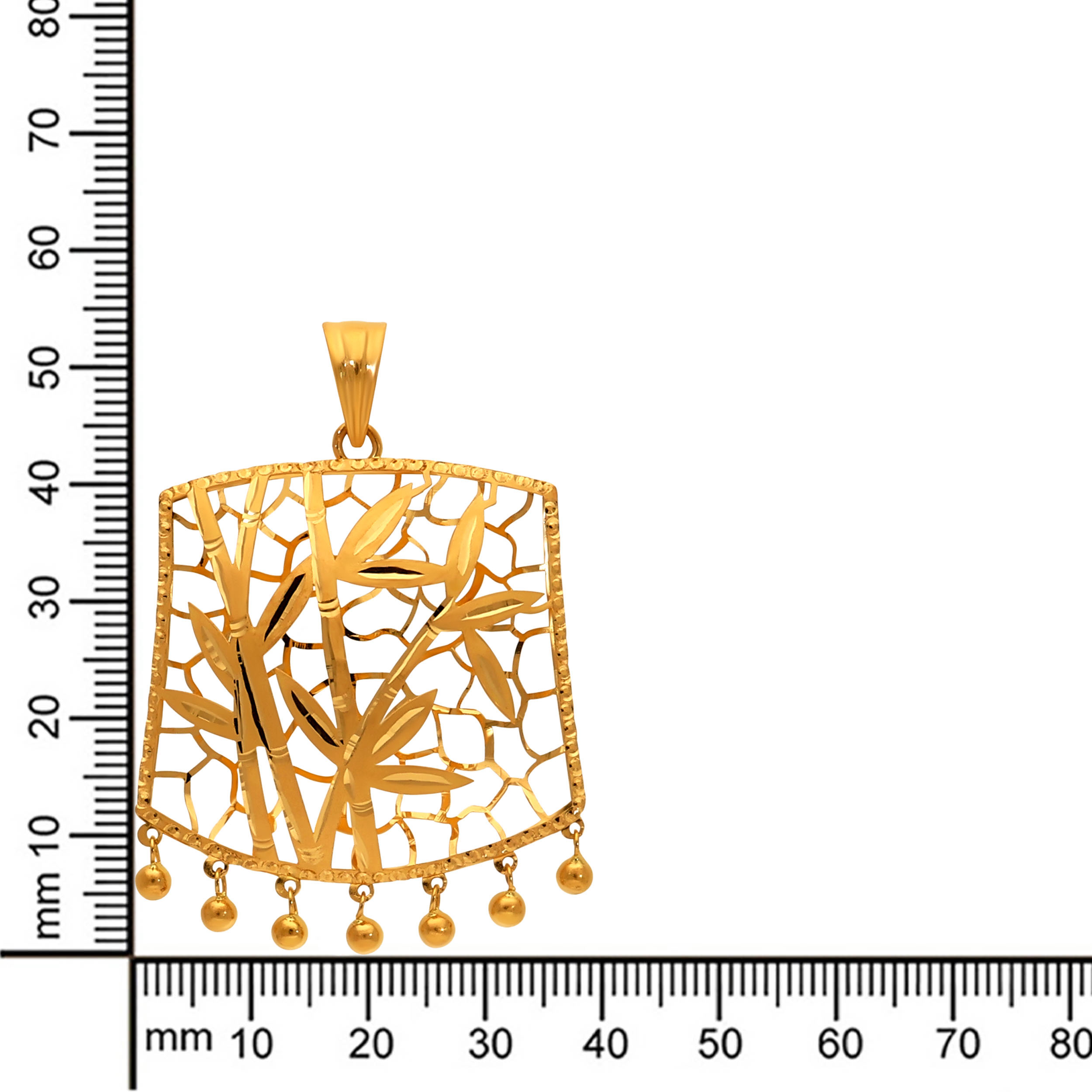 Rhythmic Charm Gold Pendant - Senco Gold and Diamonds