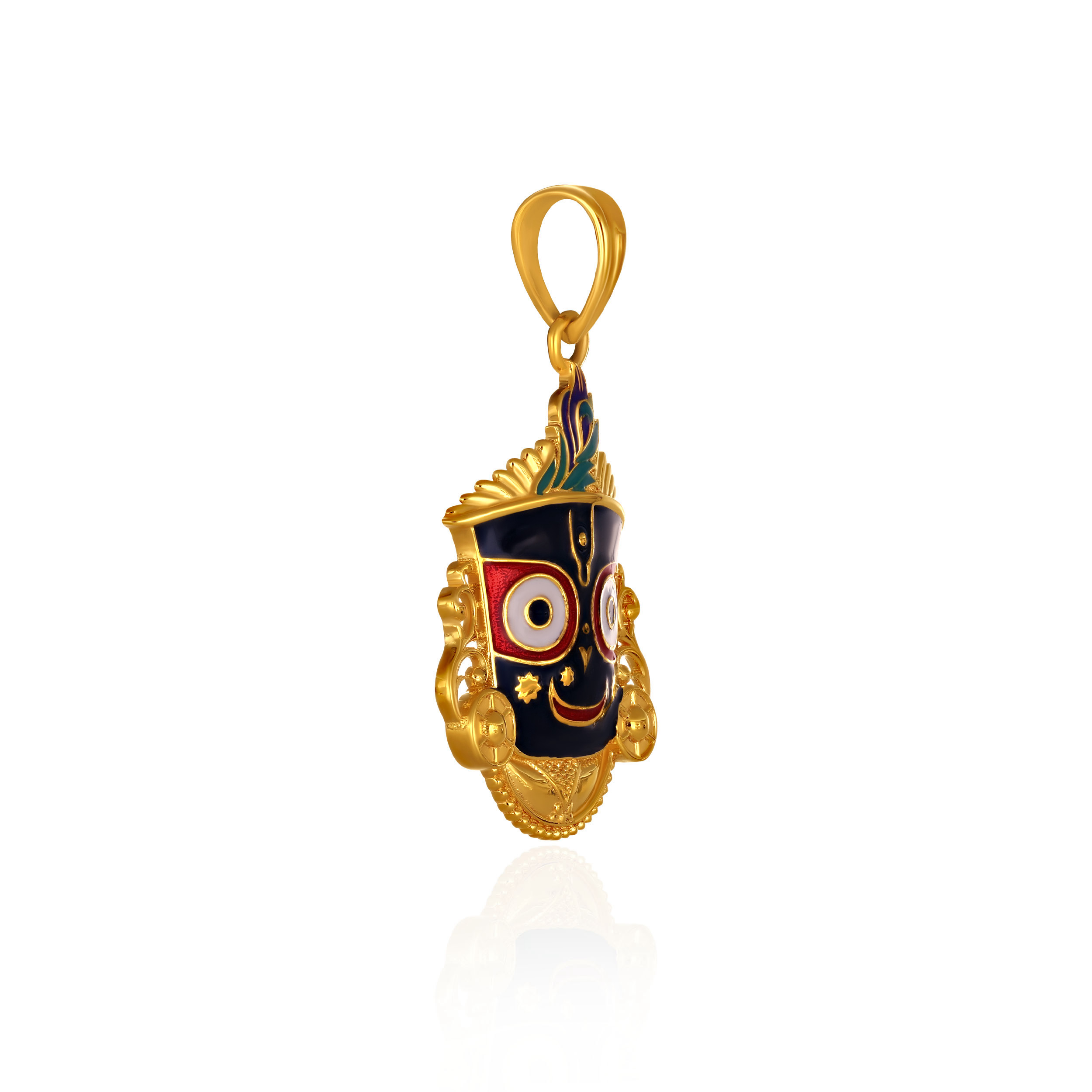 Divine Lord Jagannath Gold Pendant - Senco Gold and Diamonds