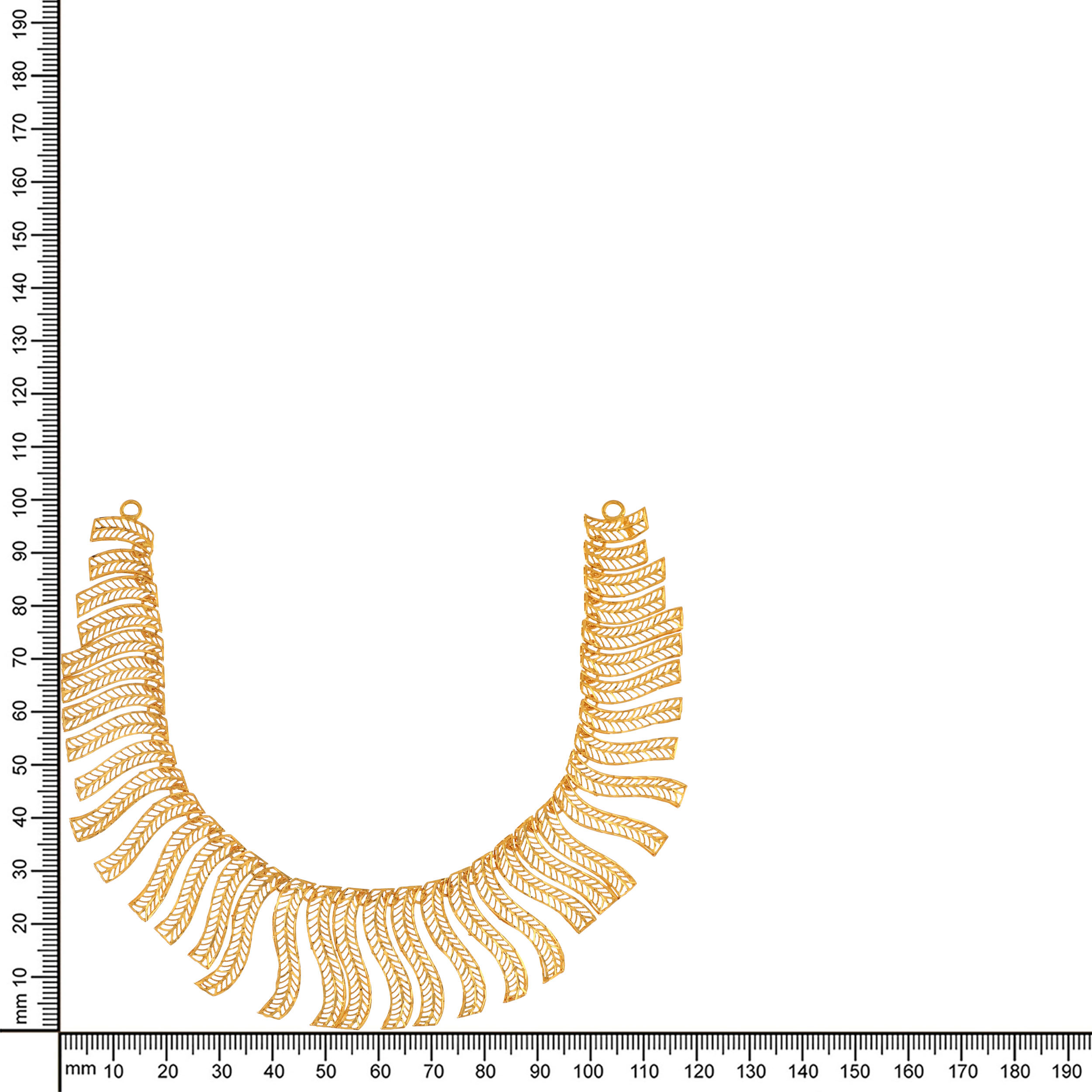 Sun-Kissed Filigree Statement Gold Necklace - Senco Gold and Diamonds