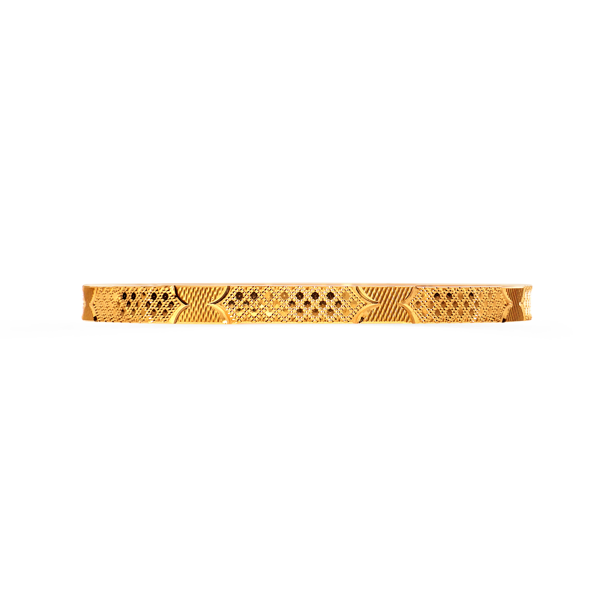 Crisscross Luxe Gold Bangle - Senco Gold and Diamonds