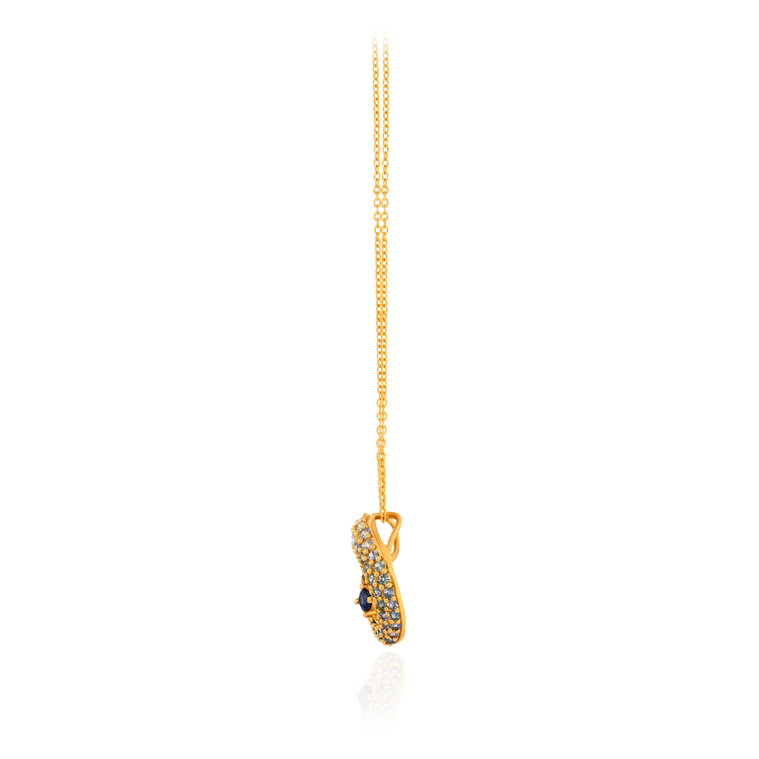 Whimsical Swirl Diamond Chain Pendant - Senco Gold and Diamonds