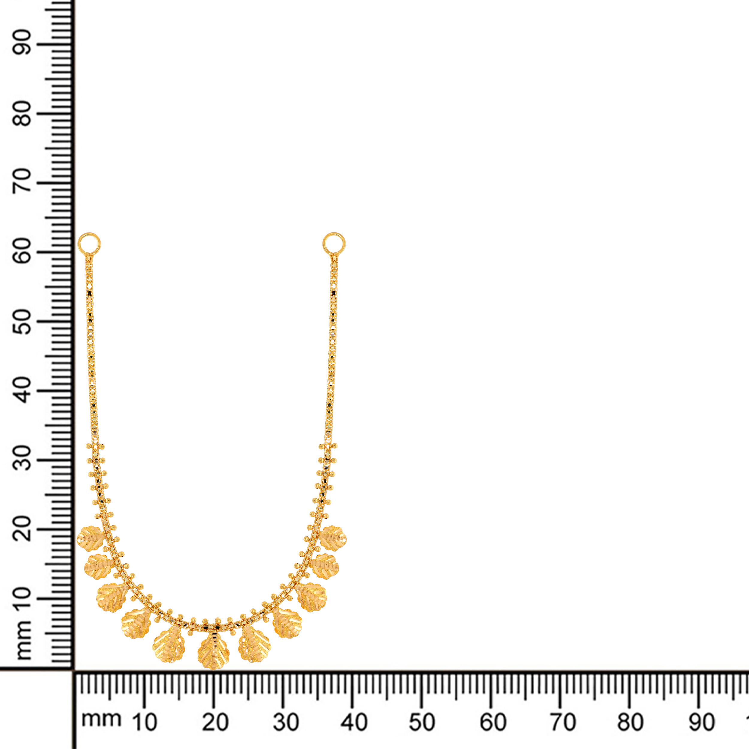 22K Yellow Gold Sleek Necklace-GN-D000709913 - Senco Gold and Diamonds
