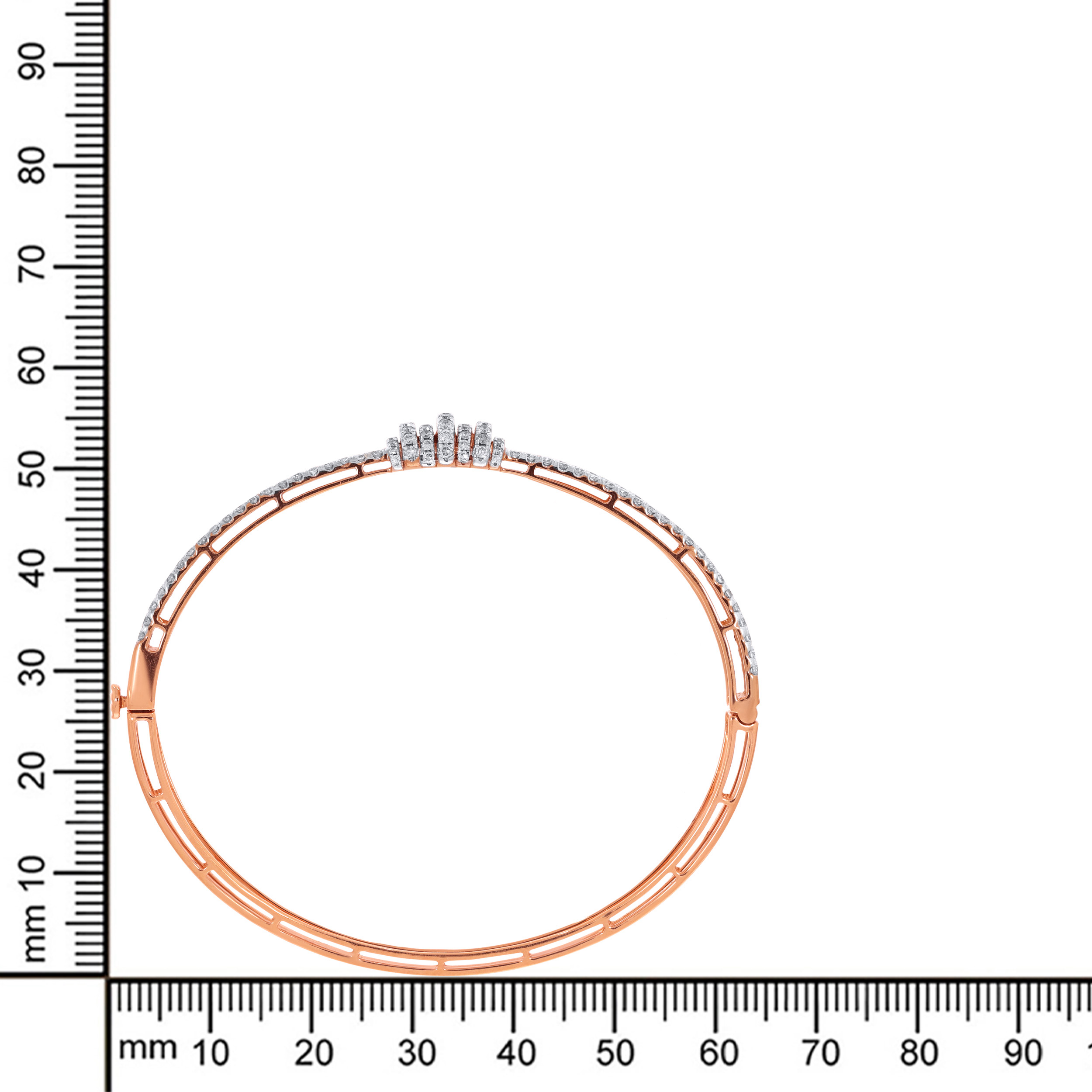 18K Rose Gold Diamond Bracelet-DBR-D000694196 - Senco Gold and Diamonds