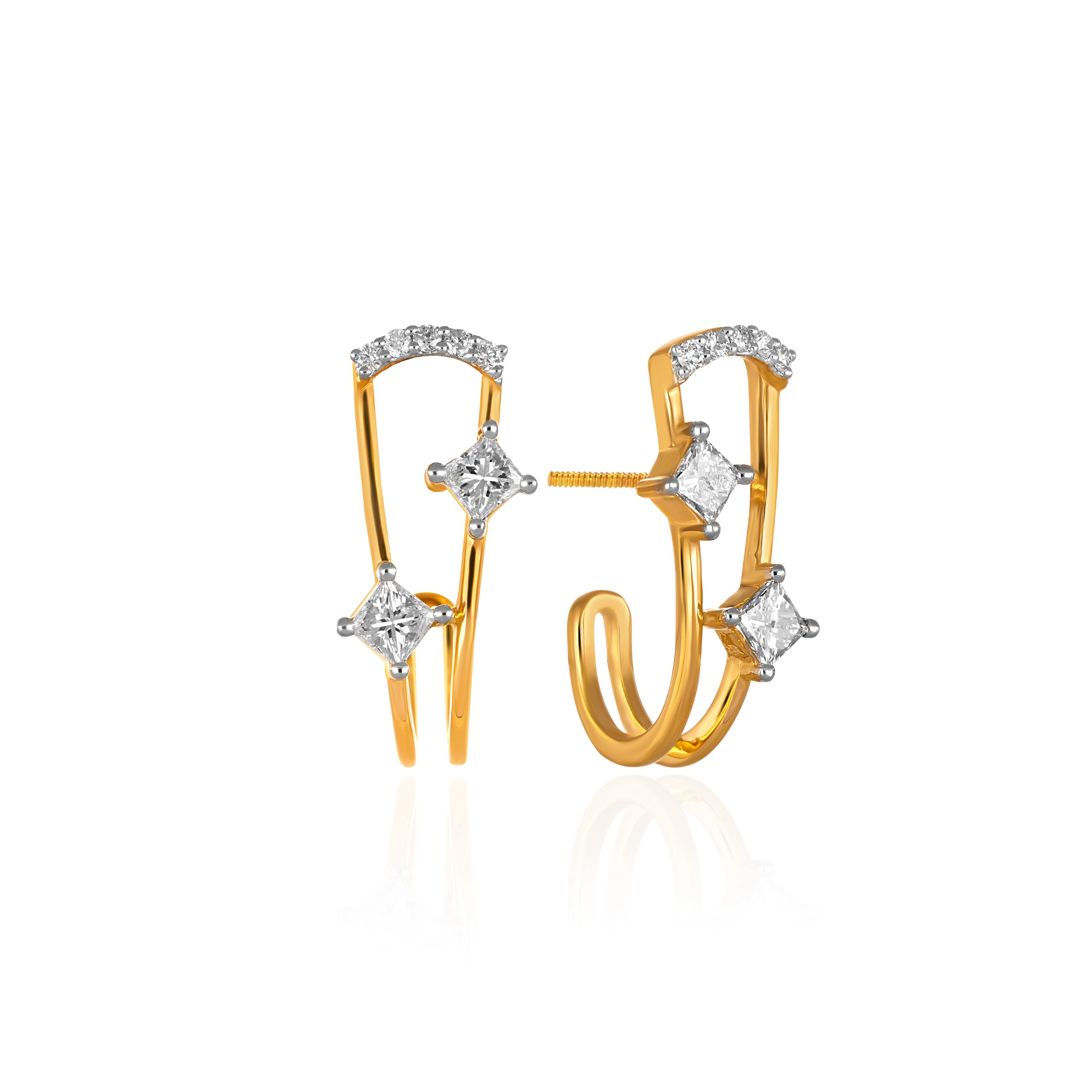 Twinkling Delight Diamond Earrings - Senco Gold and Diamonds