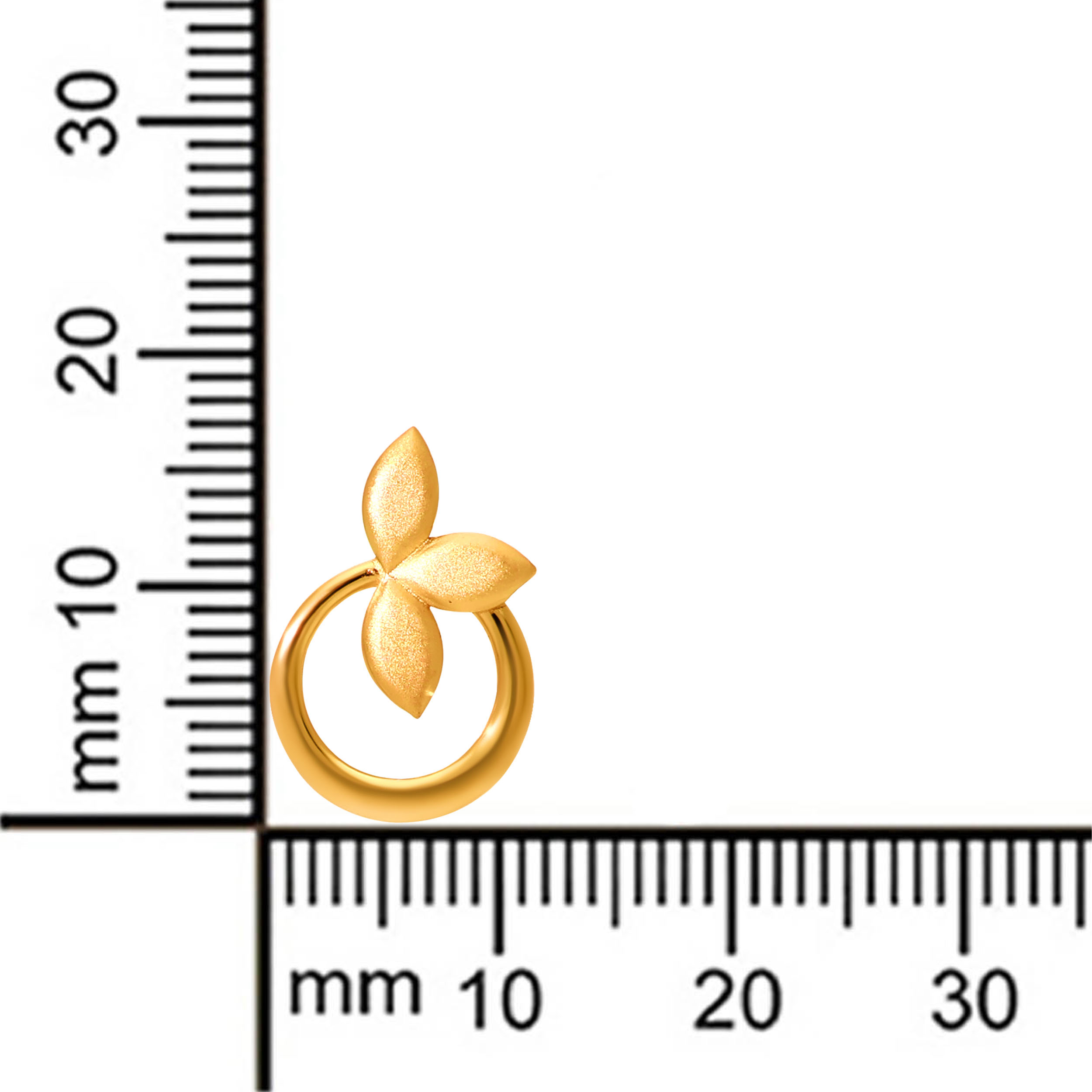 Bloomed Trillium Gold Studs - Senco Gold and Diamonds