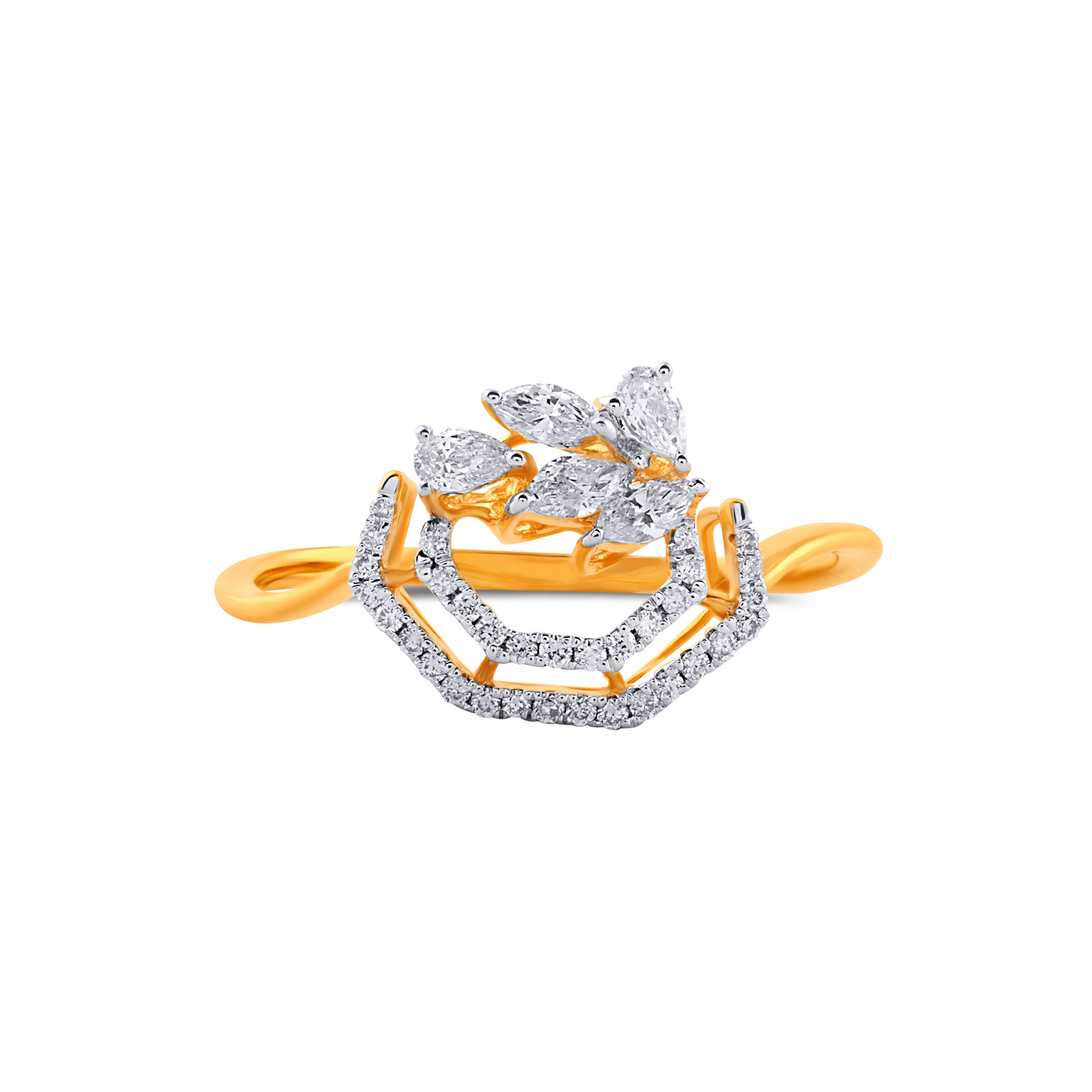 Crownleaf Elegance Diamond Ring - Senco Gold and Diamonds