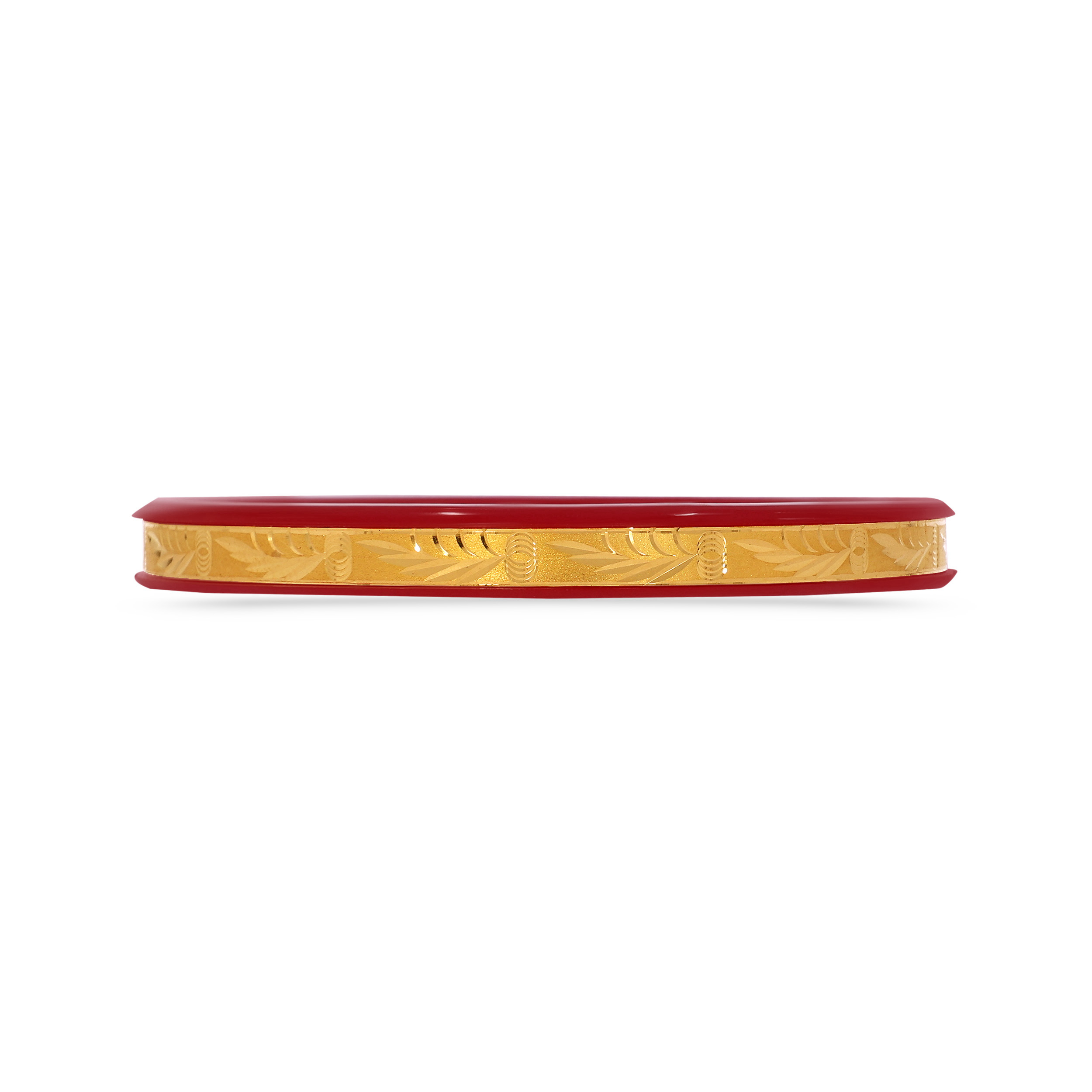Everyday Heritage Channel Gold Pola Bangle - Senco Gold and Diamonds