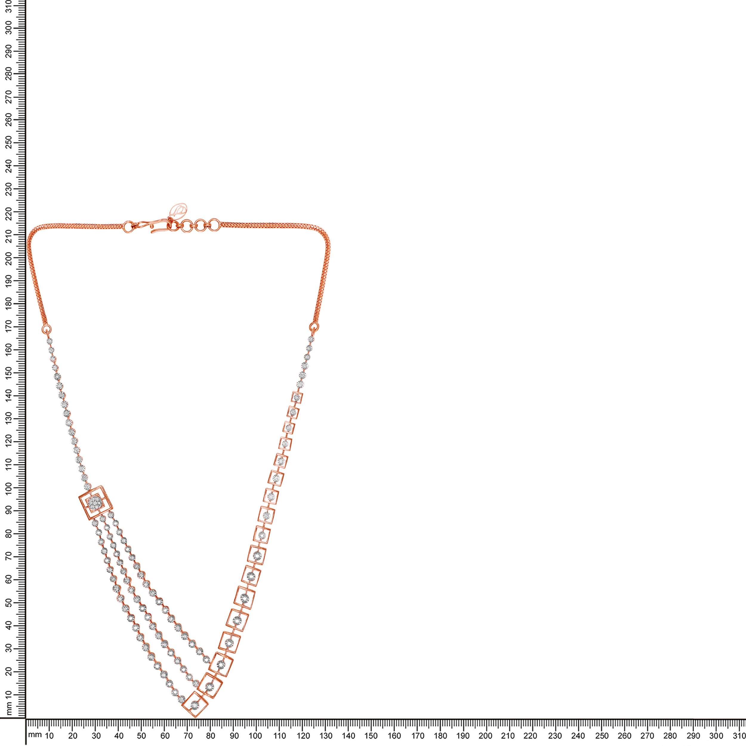 Angular Radiance Diamond Gold Necklace - Senco Gold and Diamonds