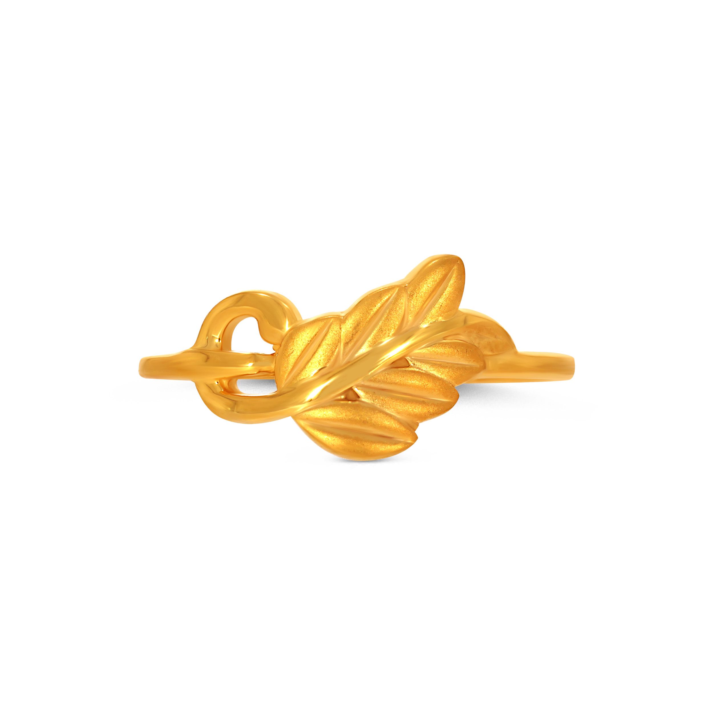 Leaf Plume Gold Ring alternate view 1