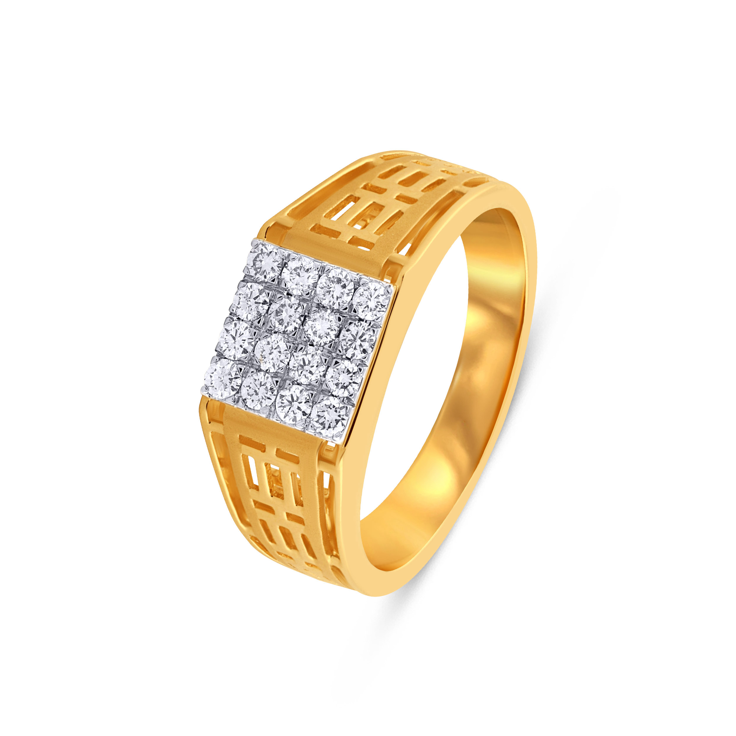 Regal Square Cluster Men's Diamond Ring - Senco Gold and Diamonds