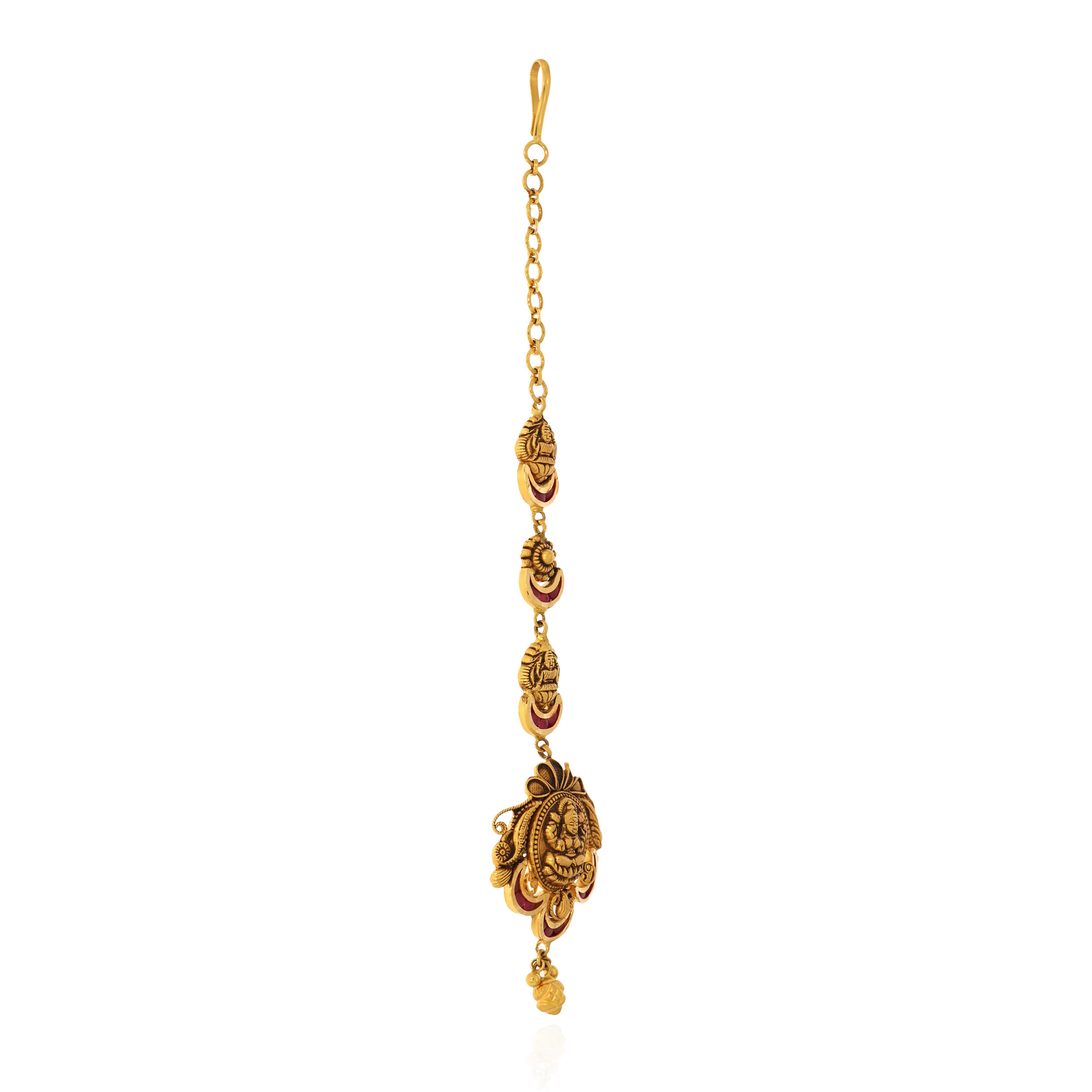 Divine Descent Gold Maang Tika - Senco Gold and Diamonds