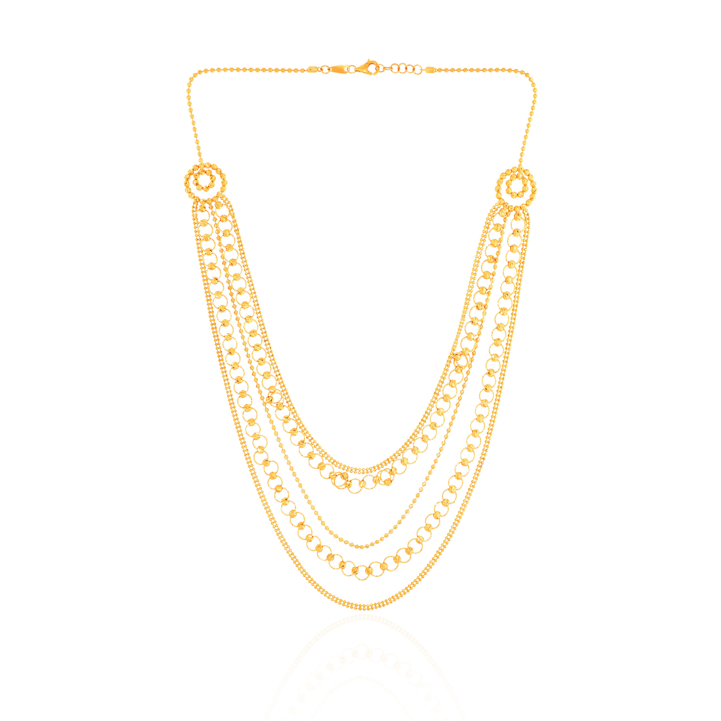 Traditional Essence Gold Lahari Chain - Senco Gold and Diamonds