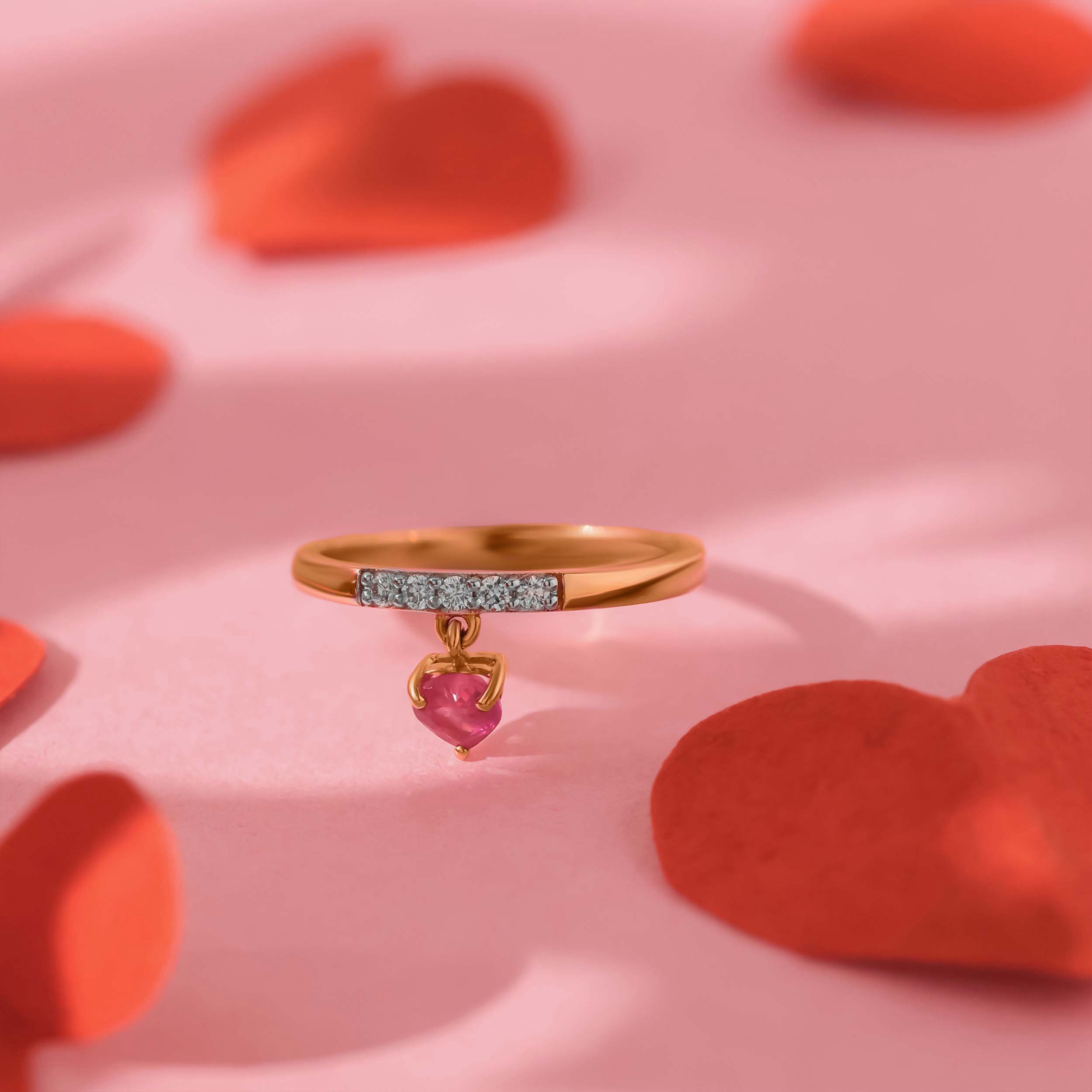 Vibrant Heart Diamond Ring - Senco Gold and Diamonds