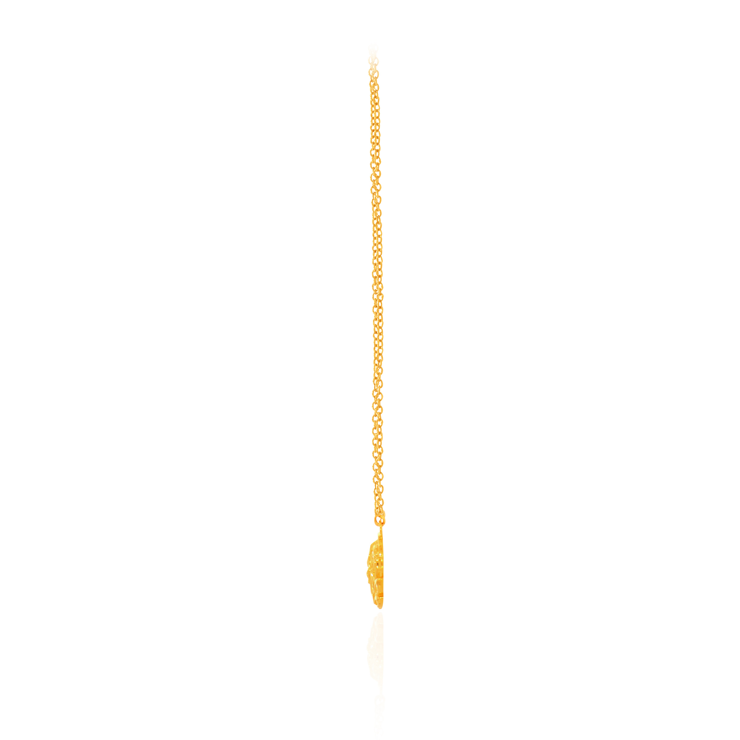 22K Yellow Gold Chain Pendant-GPN-D000777018 - Senco Gold and Diamonds