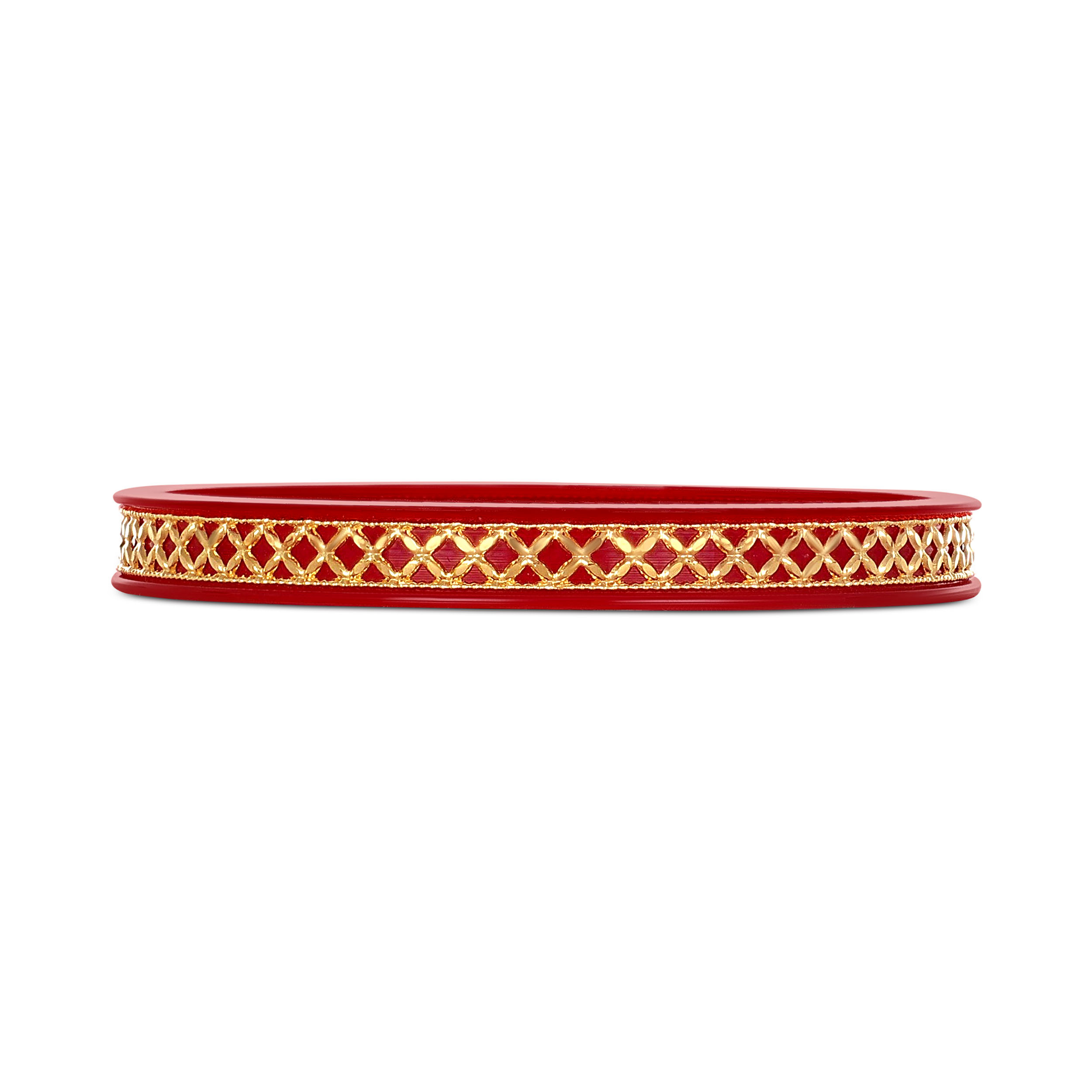 Elegant Roots Gold Pola Bangle - Senco Gold and Diamonds