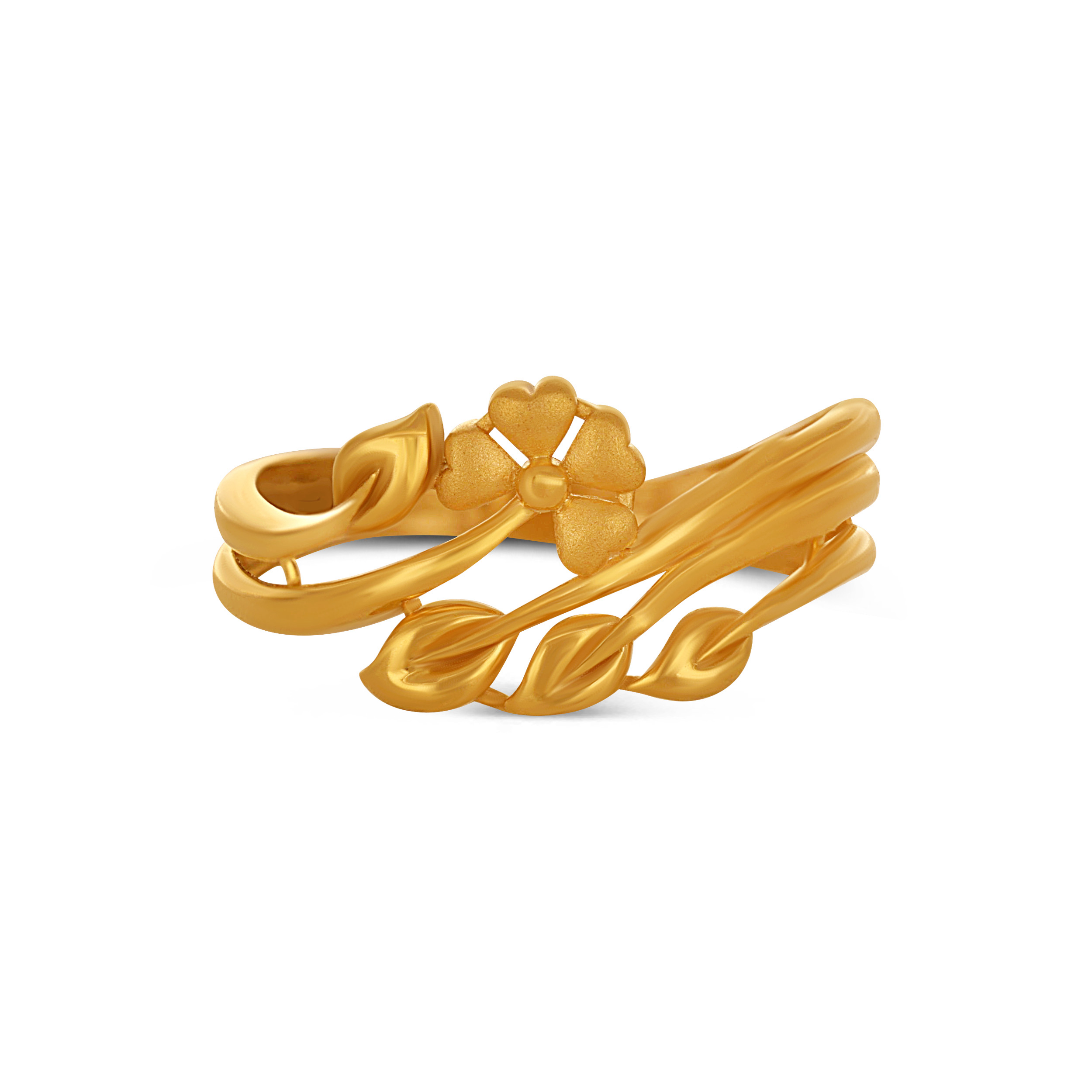 Leaflet Bloom Gold Ring - Senco Gold and Diamonds