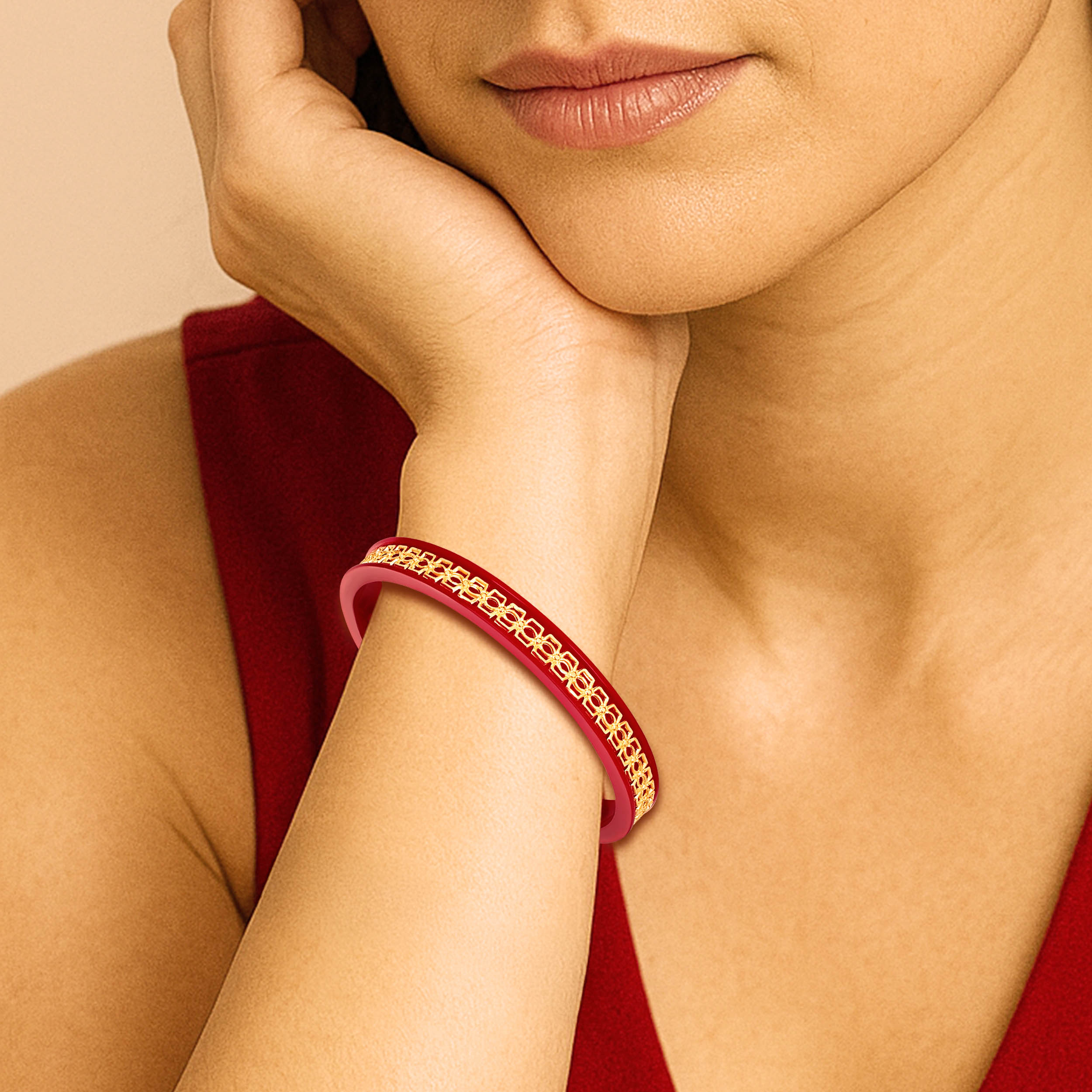 Tradition Twist Gold Pola Bangle - Senco Gold and Diamonds