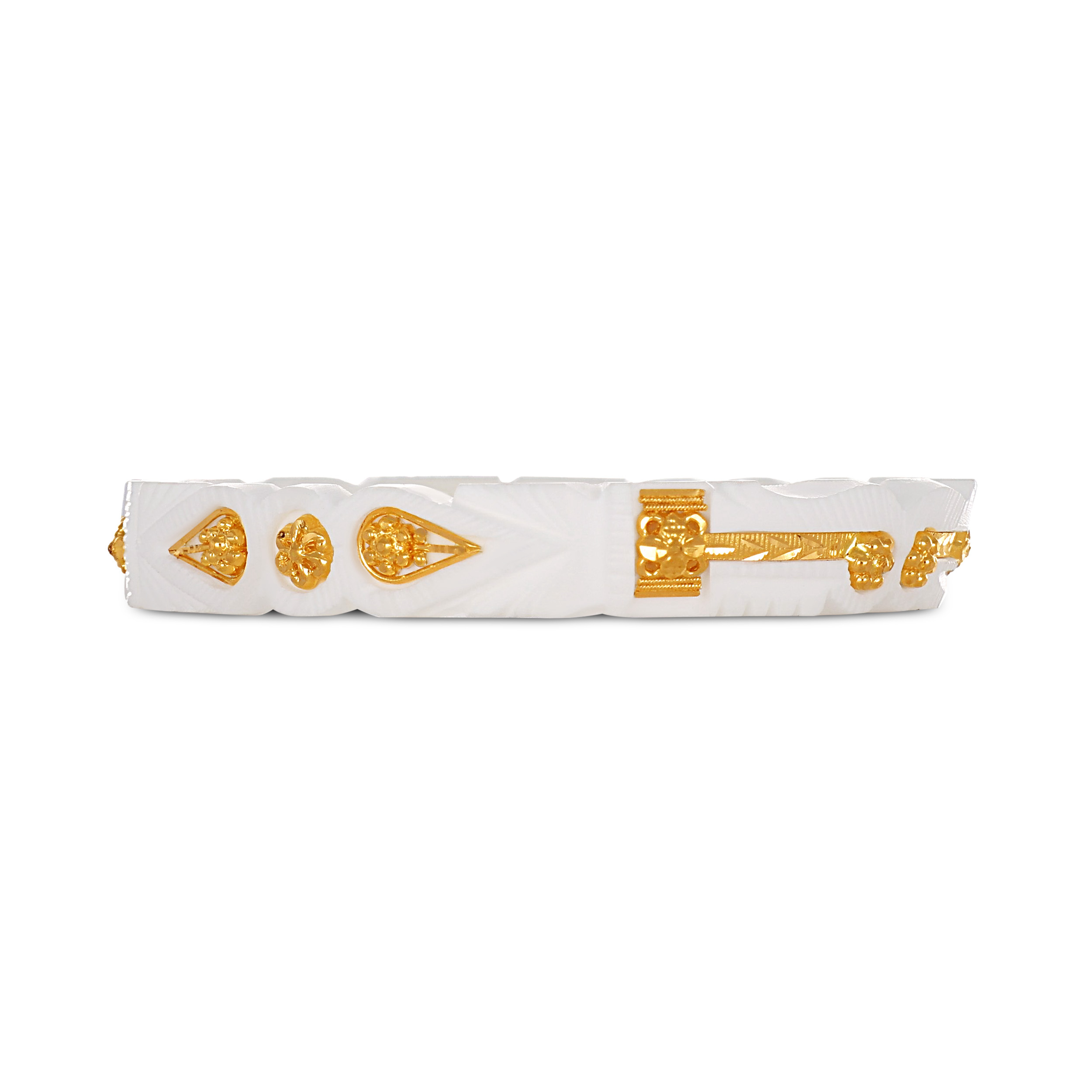Auspicious Glow Gold Sankha Bangle - Senco Gold and Diamonds