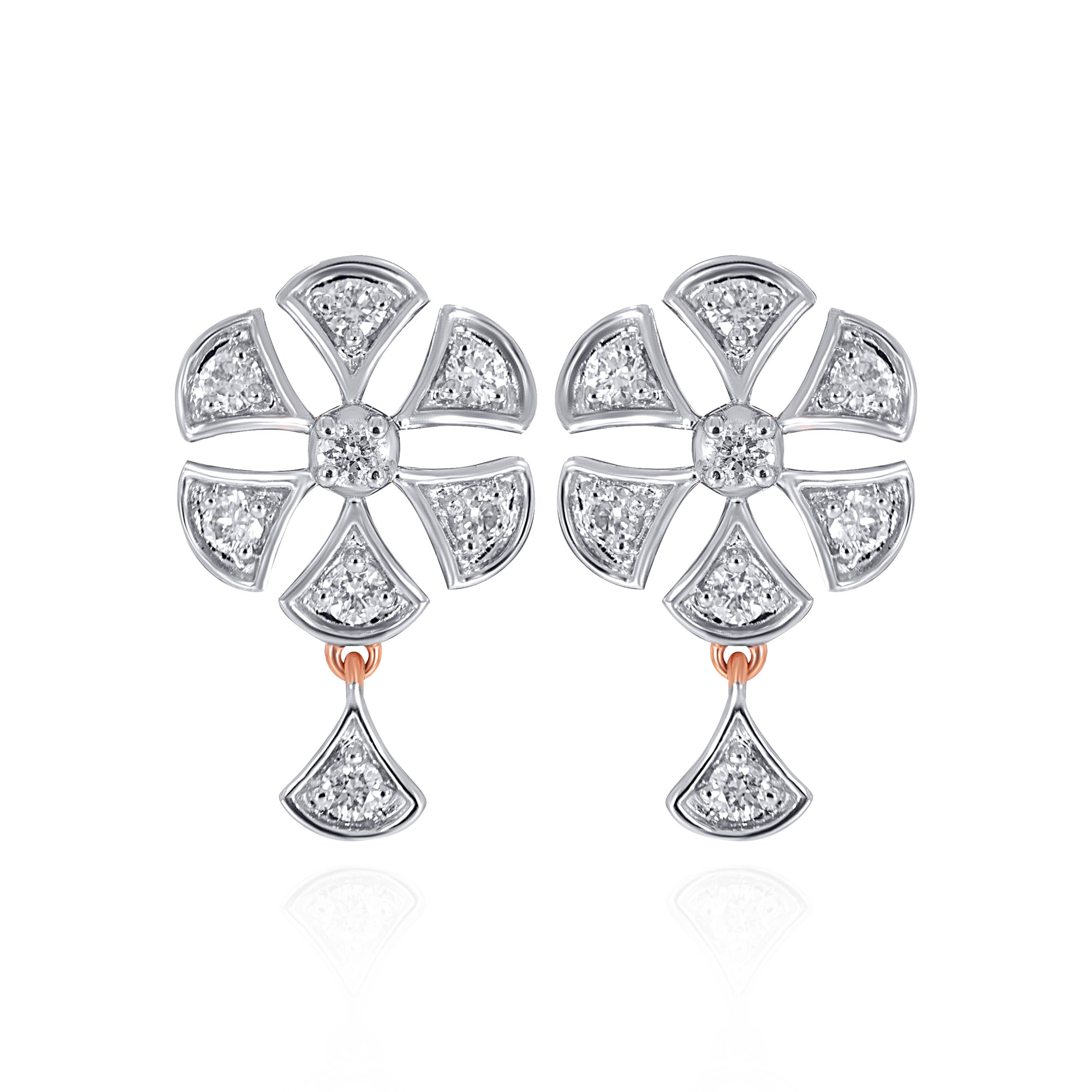 Daisy Radiance Diamond Drops - Senco Gold and Diamonds