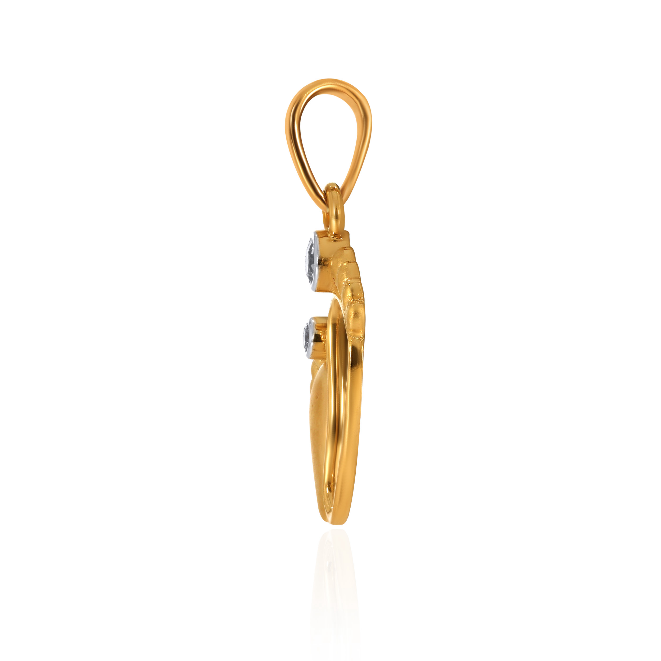 14K Yellow Gold Kids Diamond Pendant-DPN-D000790391 - Senco Gold and Diamonds