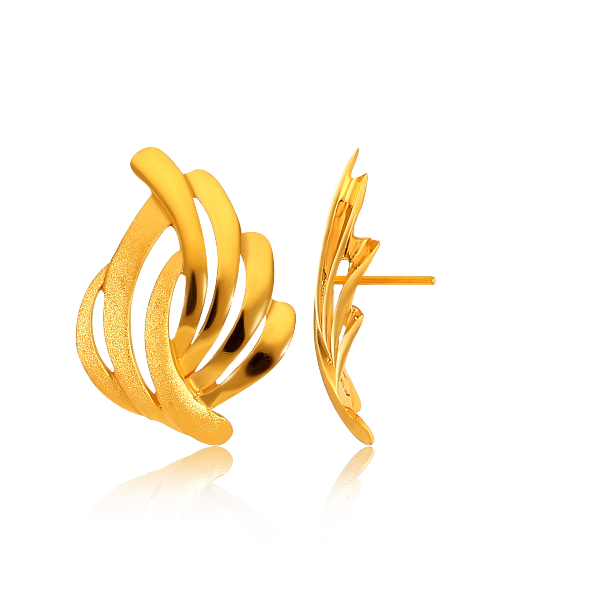 Aurum Rhapsody Gold Earrings - Senco Gold and Diamonds