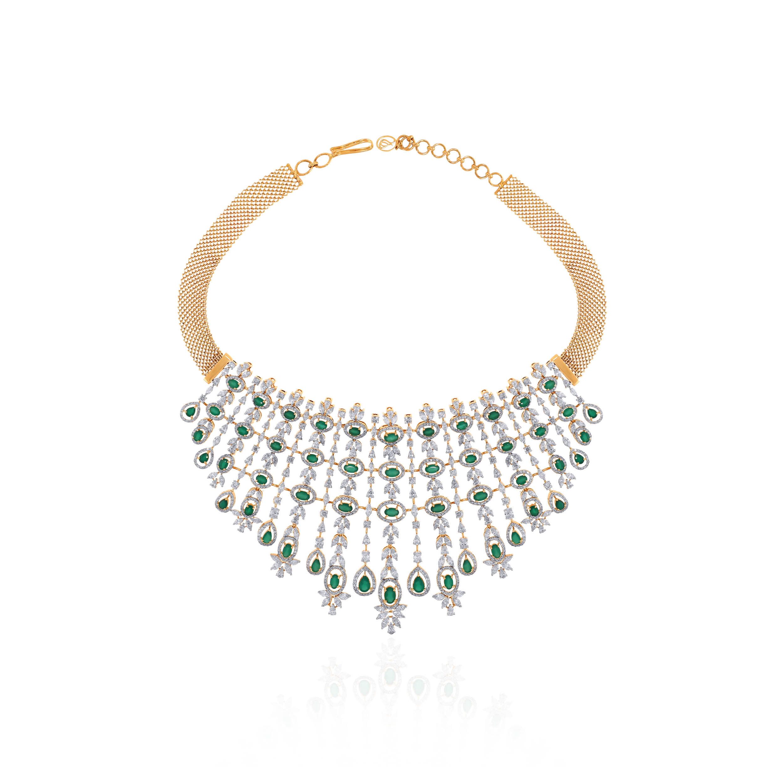 14K Yellow Gold Diamond Necklace-DGN-D000786229 - Senco Gold and Diamonds