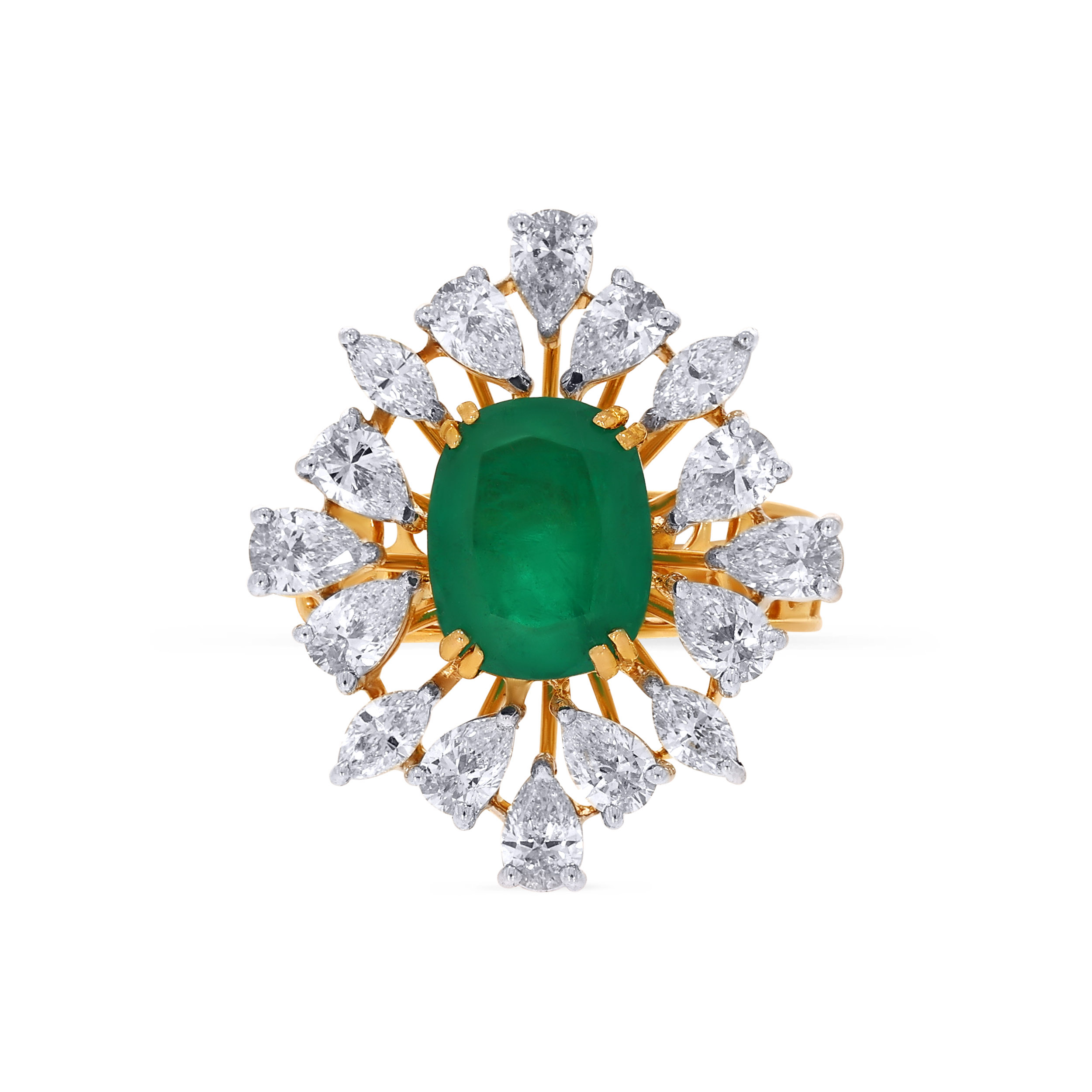 18K Yellow Gold Diamond Ring-DLR-D000784650 - Senco Gold and Diamonds