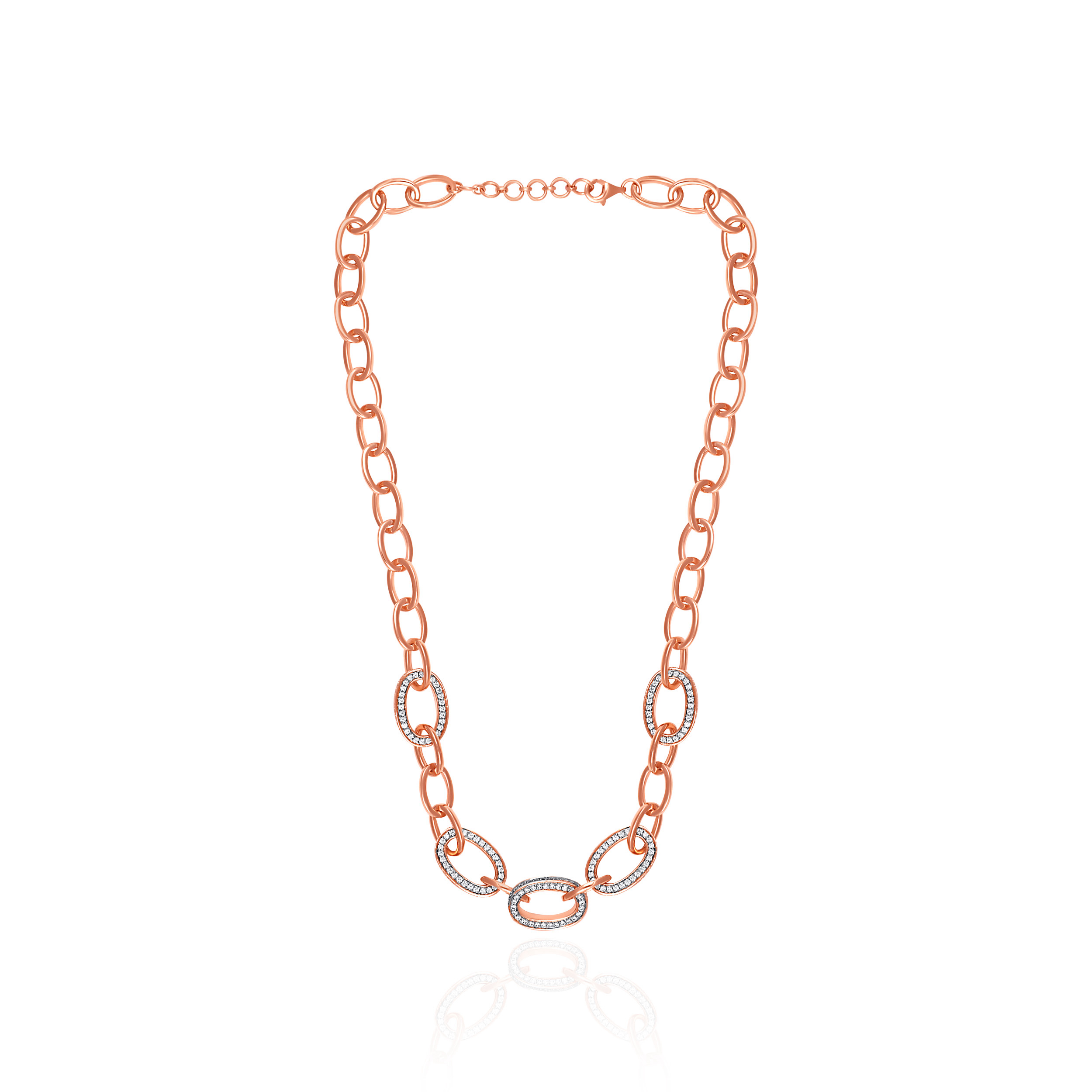 Opaluxe Links Diamond Gold Necklace - Senco Gold and Diamonds