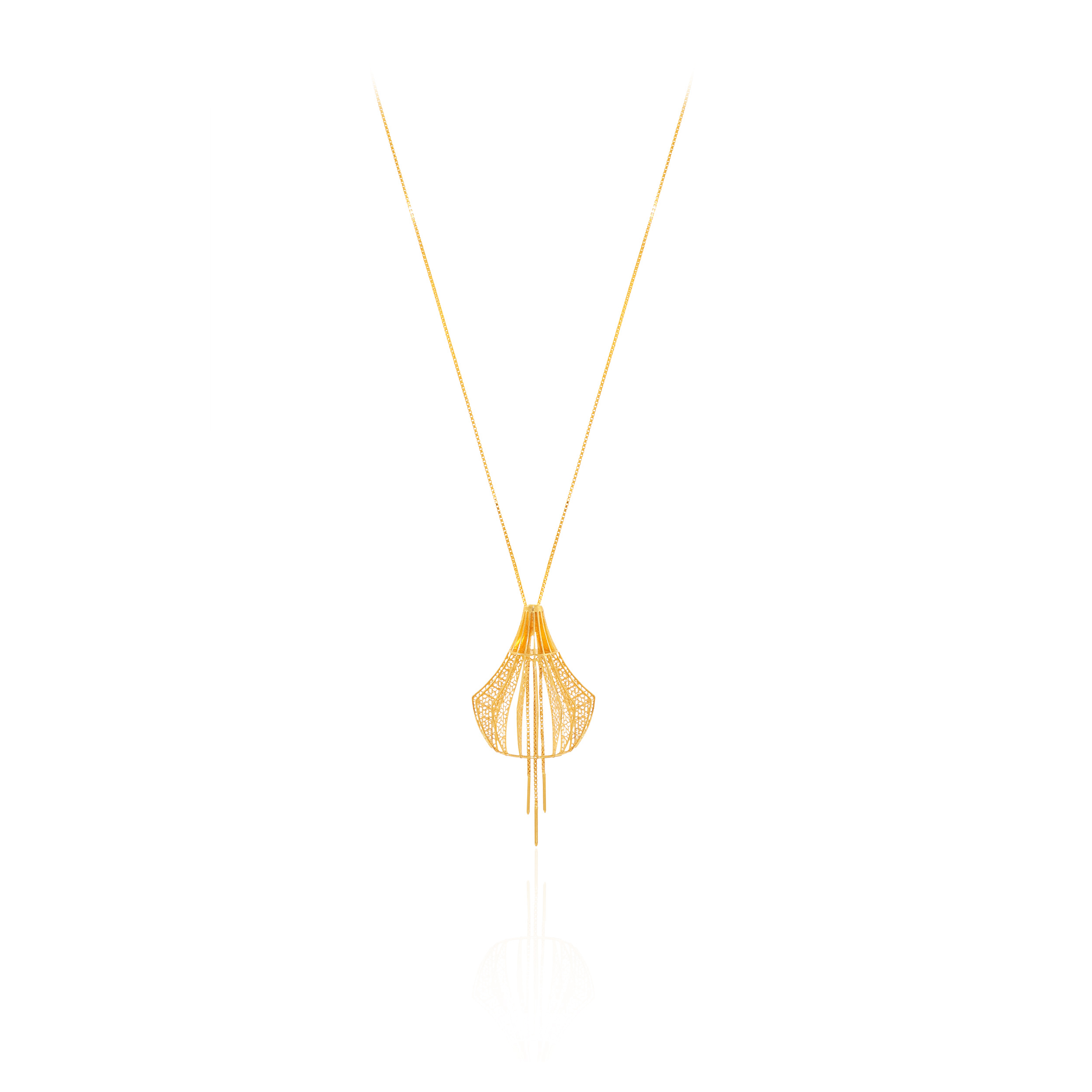 Creative Lantern Gold Chain Pendant - Senco Gold and Diamonds