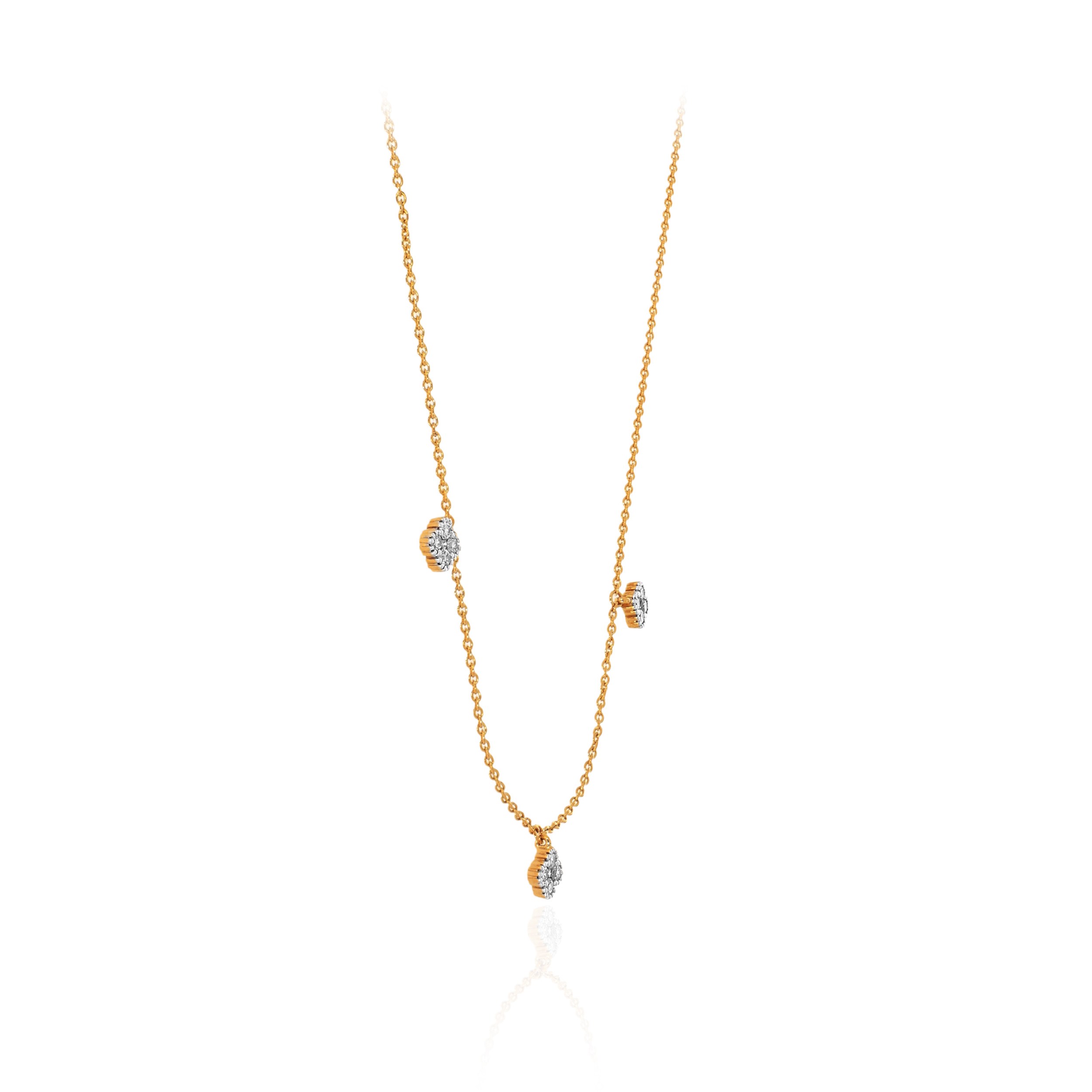 Clover Gleam Diamond Gold Necklace - Senco Gold and Diamonds