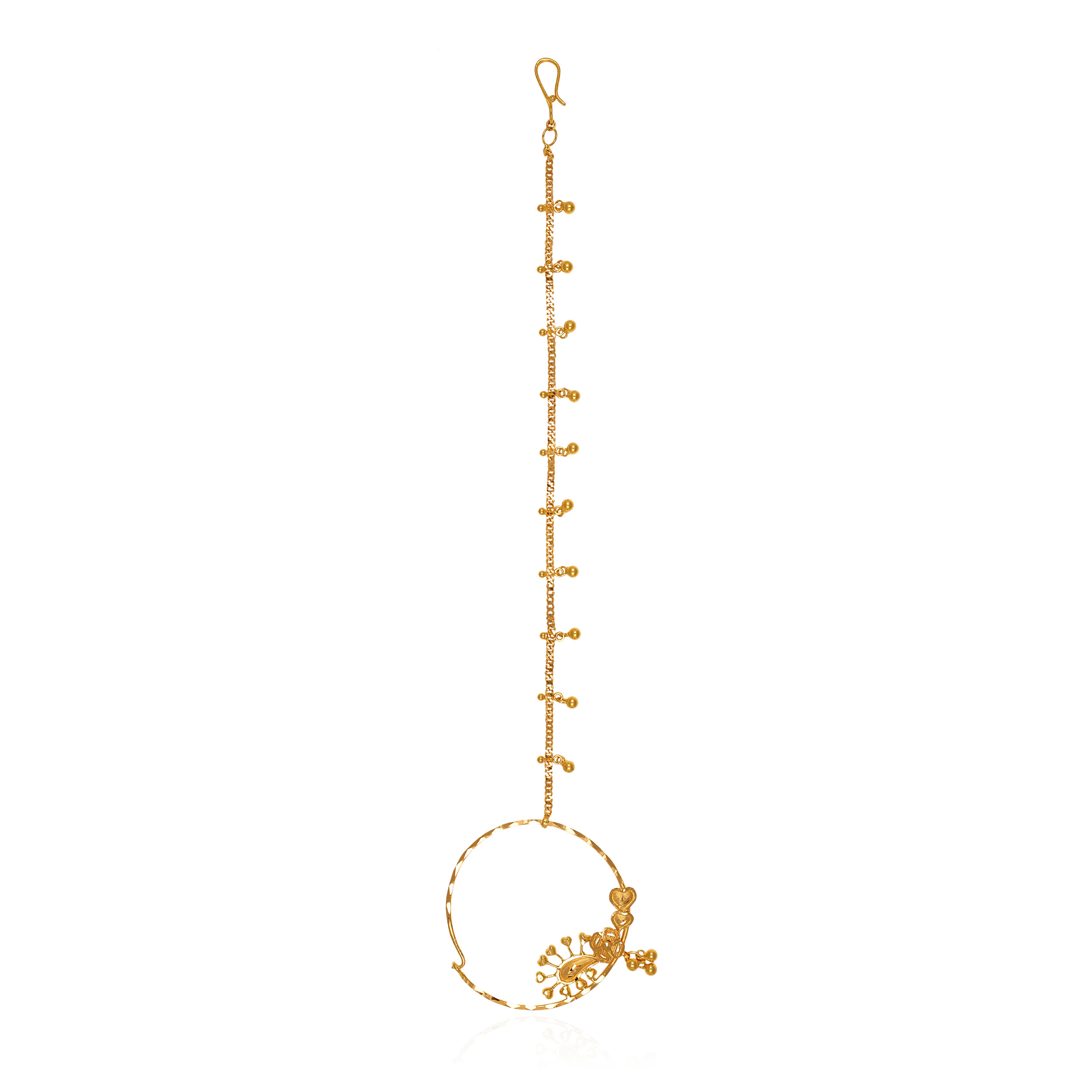 22K Yellow Gold Nath-GNT-D000746549 - Senco Gold and Diamonds
