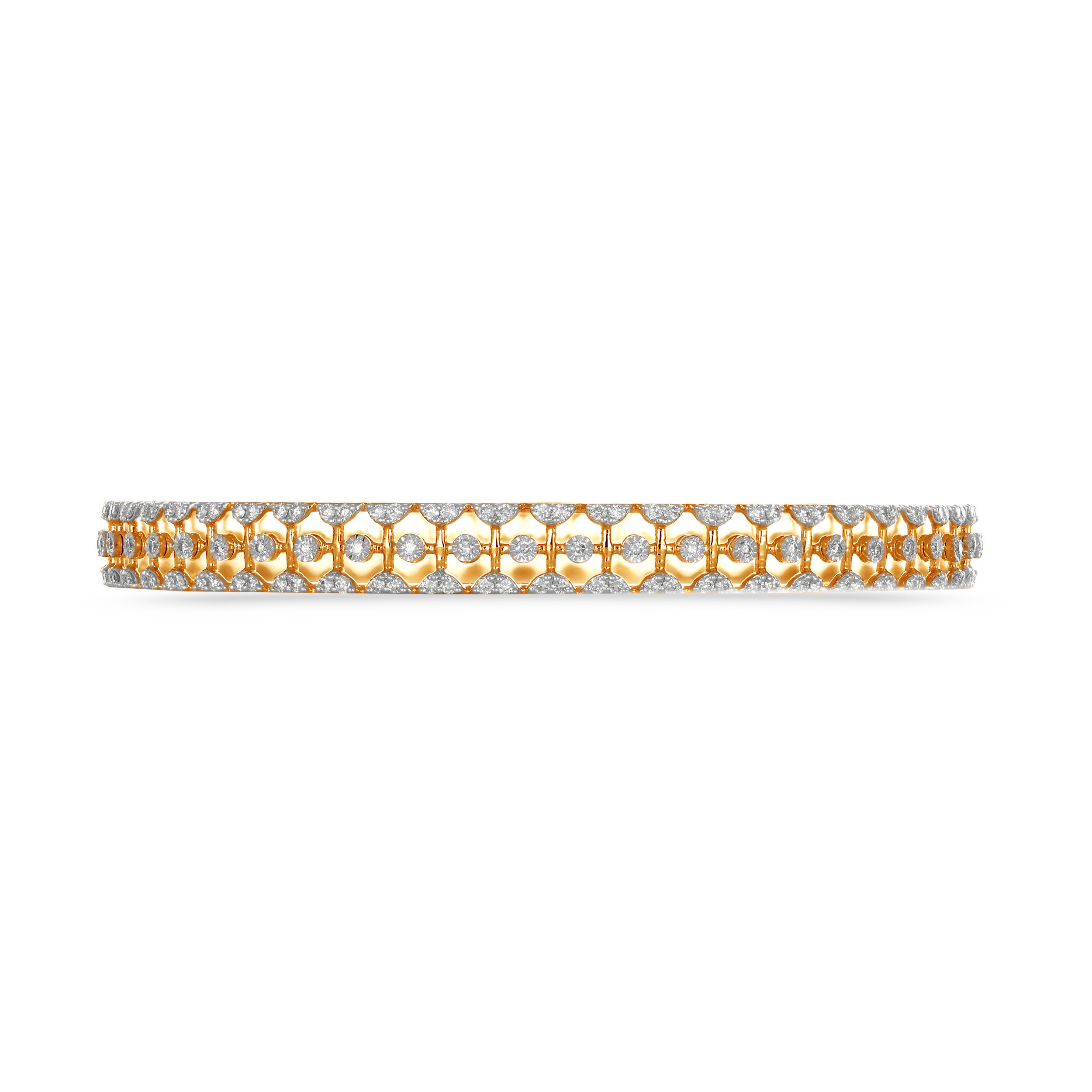 Radiant Grid Diamond Bangle - Senco Gold and Diamonds